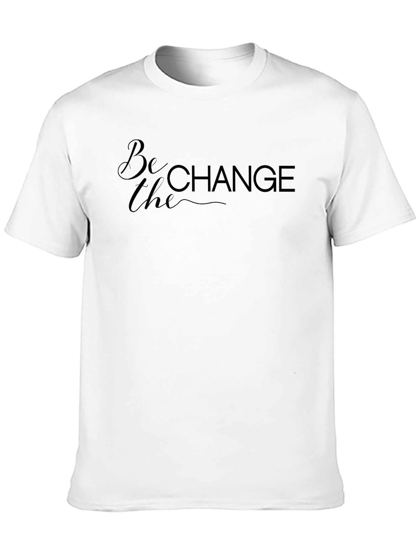 Be the Change Graphic Tee - Premium Black T-Shirt