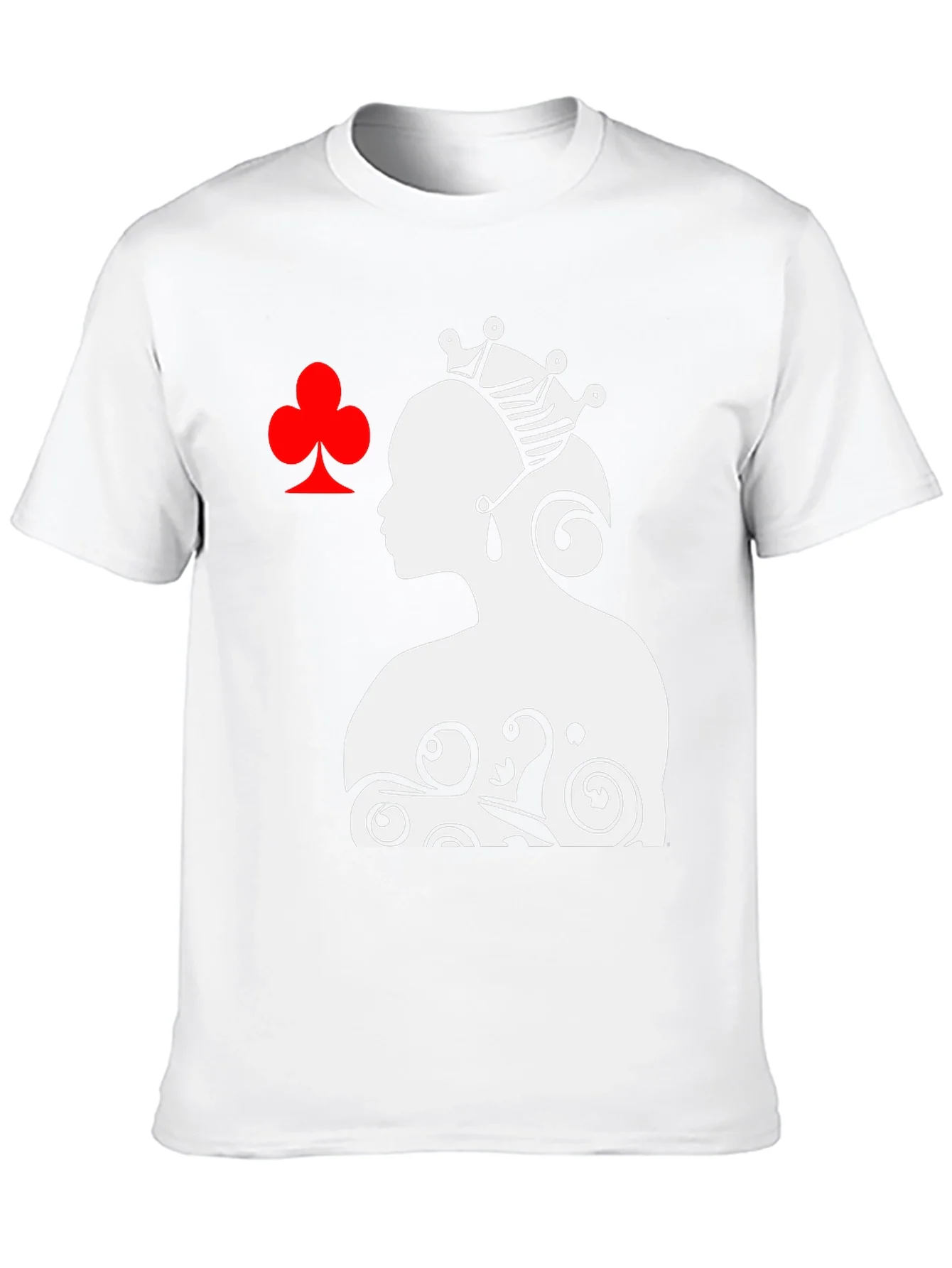 Queen of Clubs Graphic Tee - Black