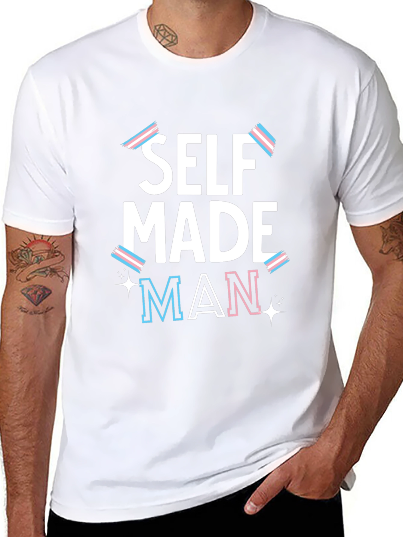 Self Made Man Trans Pride T-Shirt