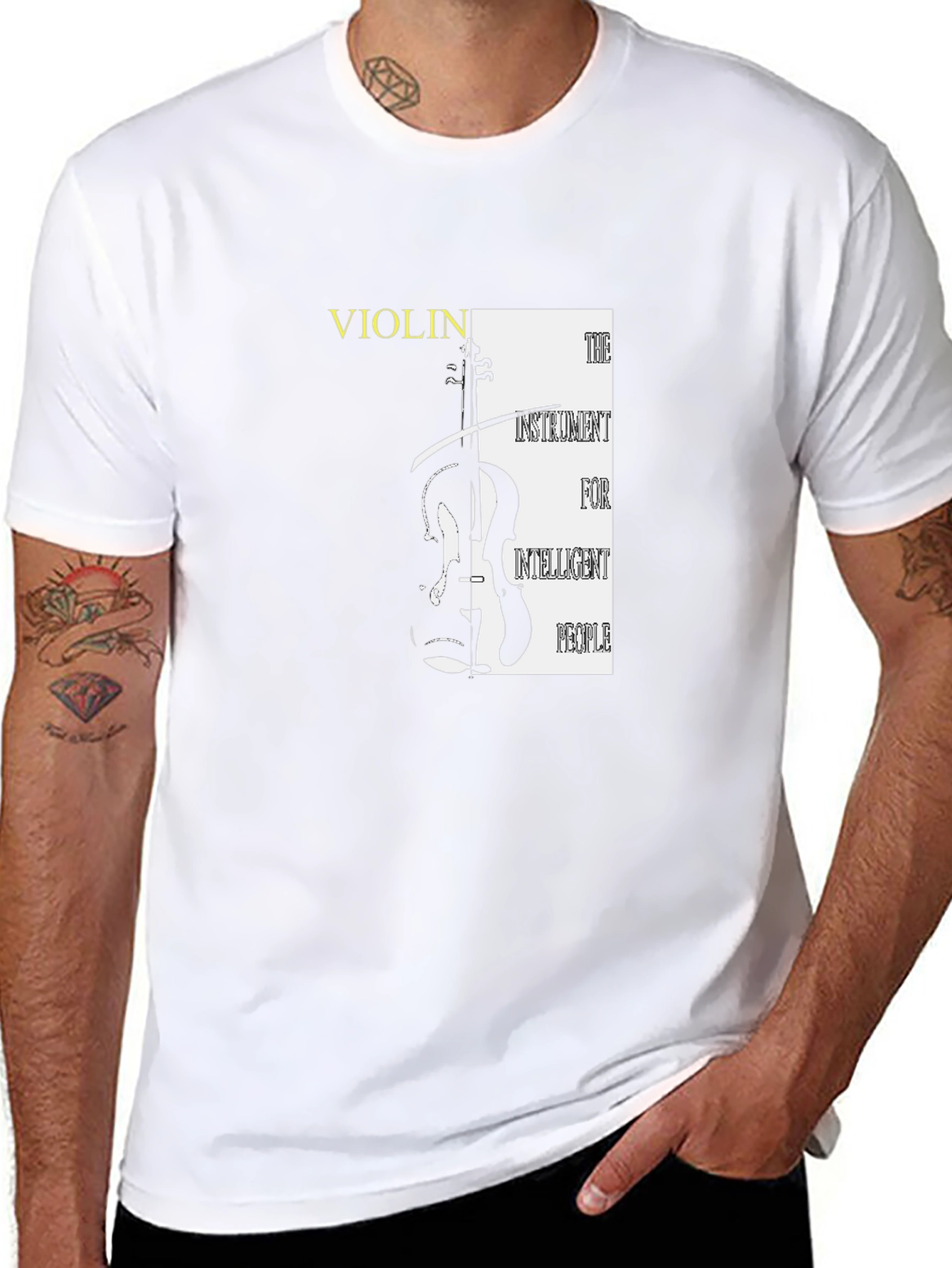 Violin Lover T-Shirt - Intelligent People Instrument Tee