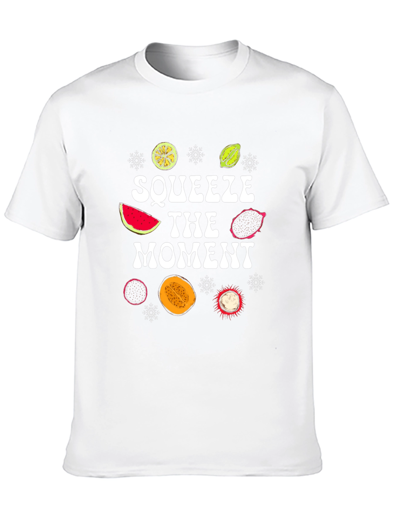Squeeze The Moment Fruit Graphic T-Shirt