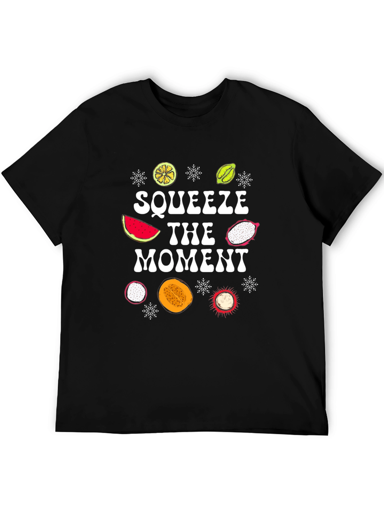 Squeeze The Moment Fruit Graphic T-Shirt