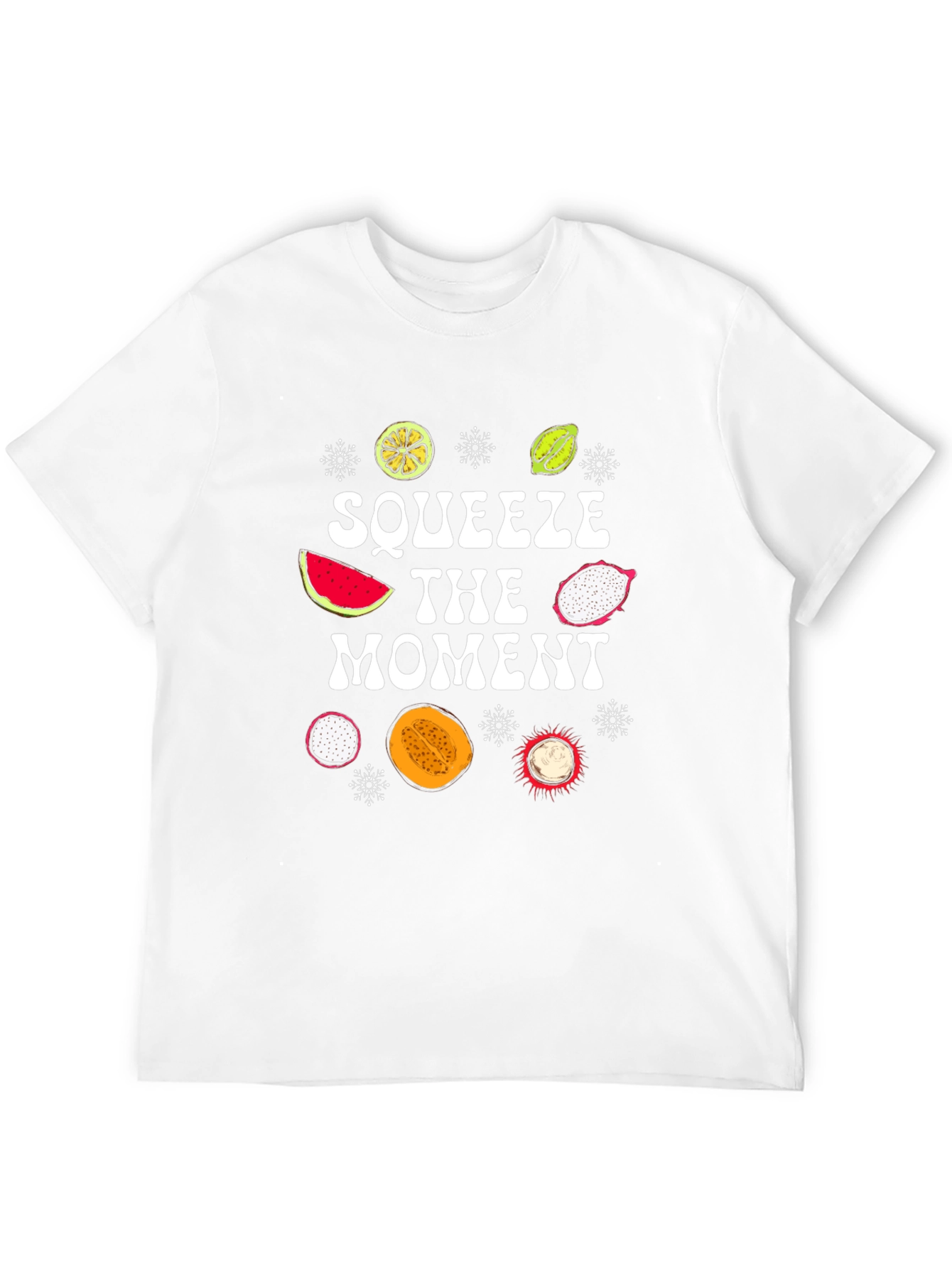 Squeeze The Moment Fruit Graphic T-Shirt