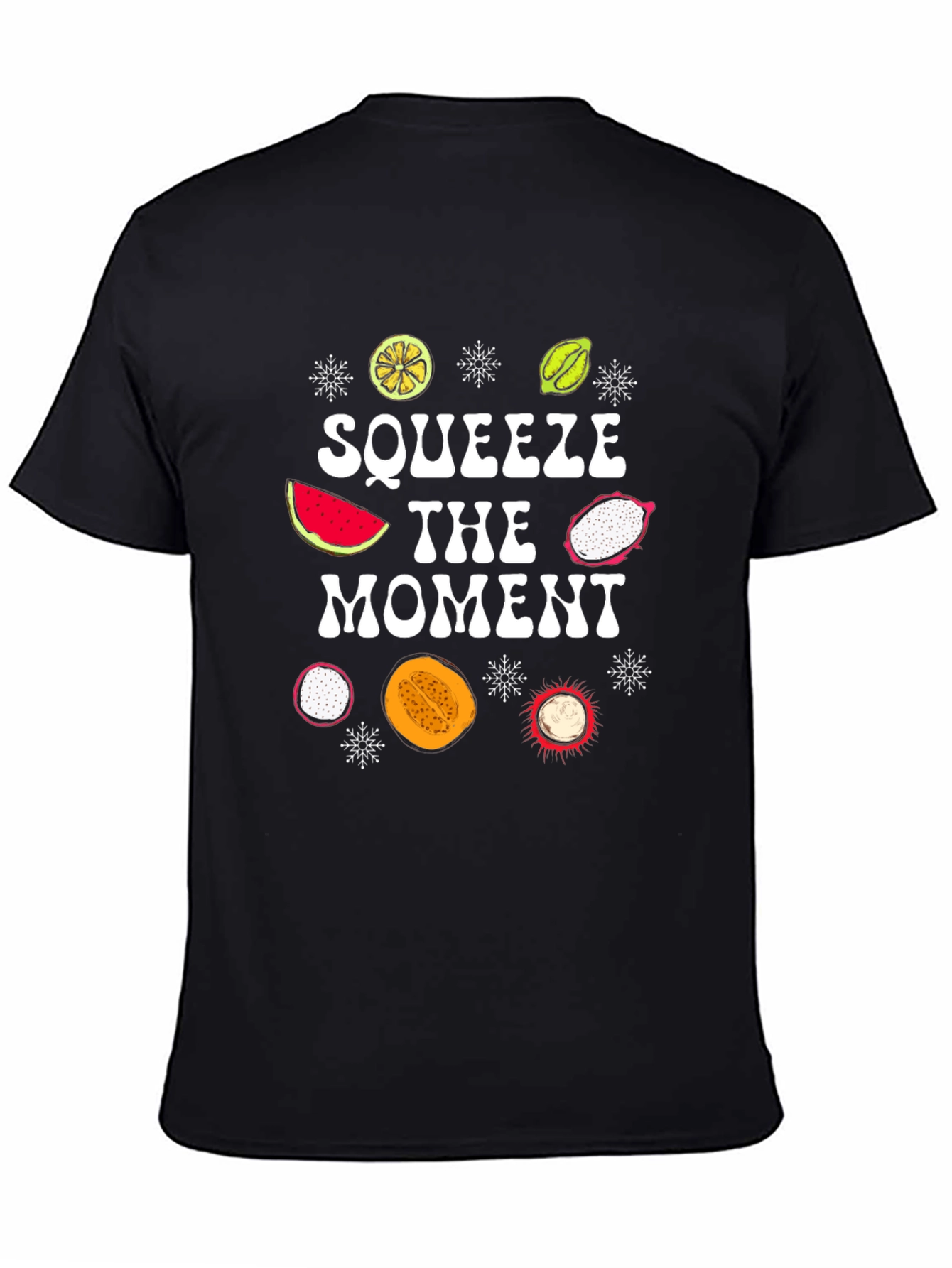 Squeeze The Moment Fruit Graphic T-Shirt