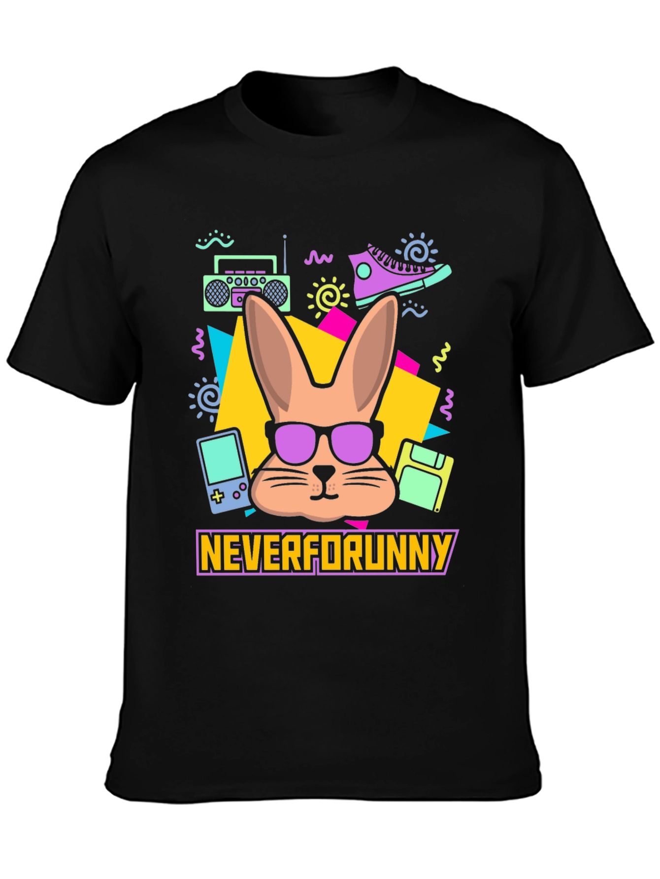 Neverforunny Bunny Retro T-Shirt
