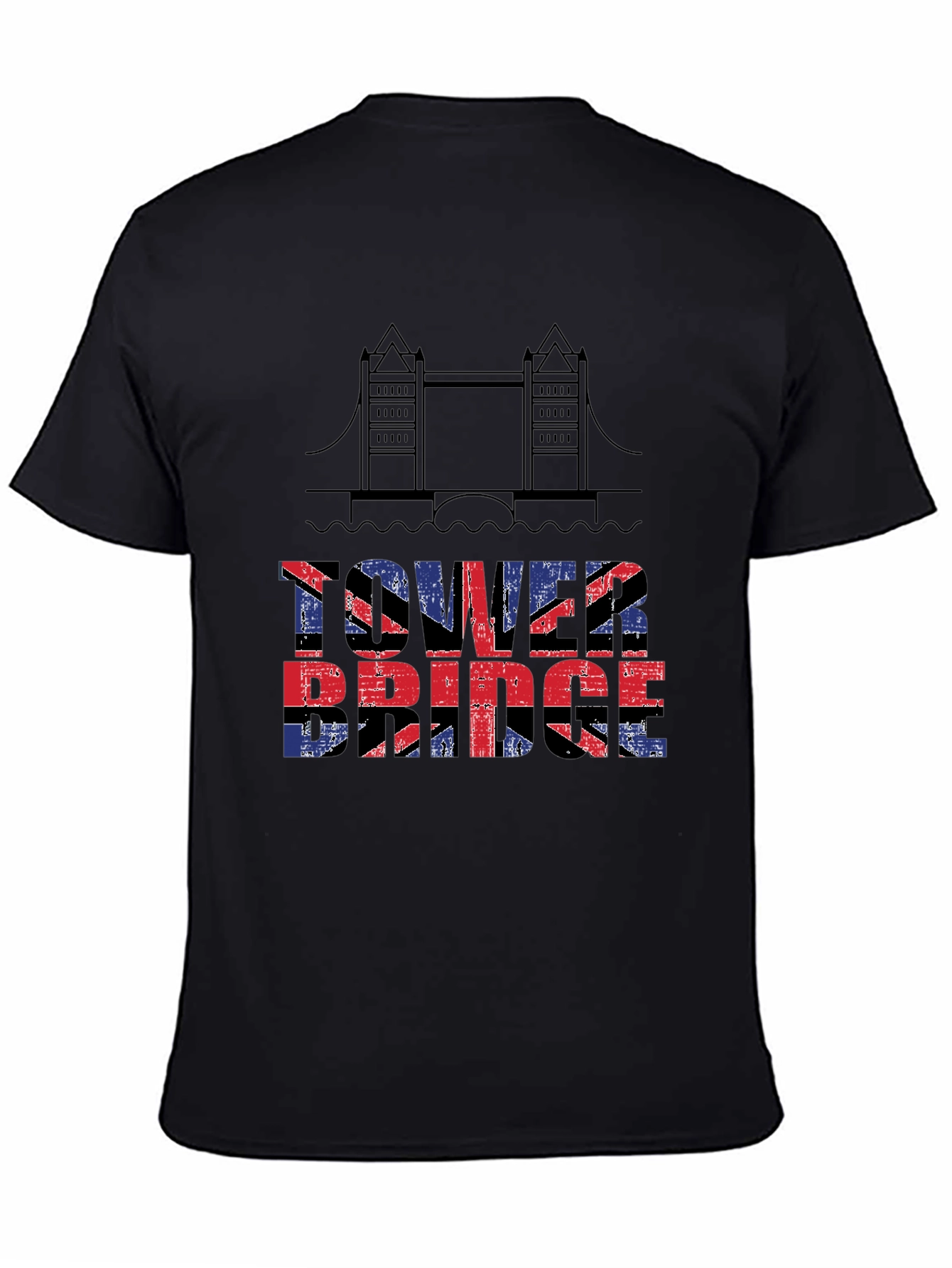 Tower Bridge UK Flag T-Shirt
