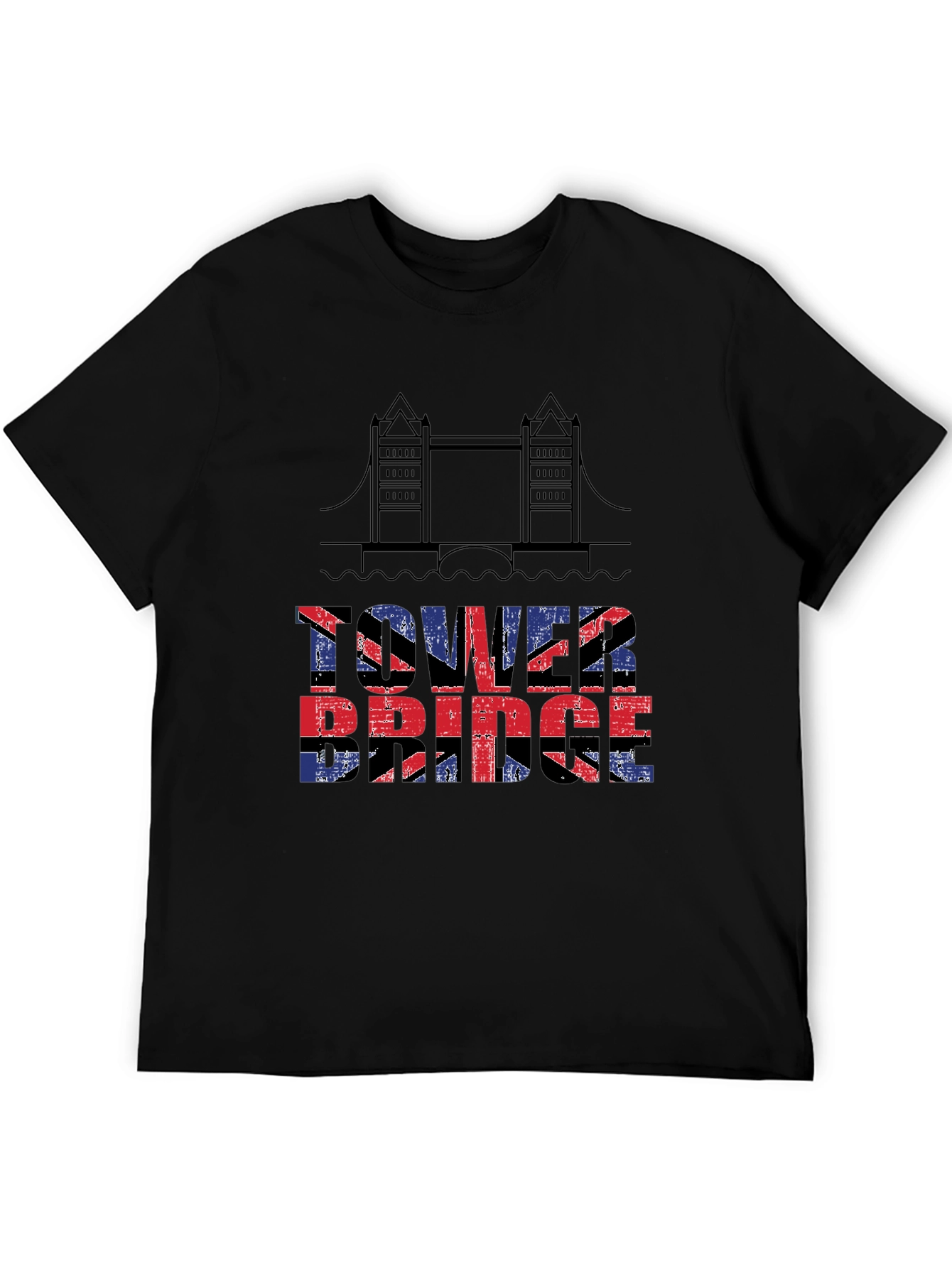 Tower Bridge UK Flag T-Shirt