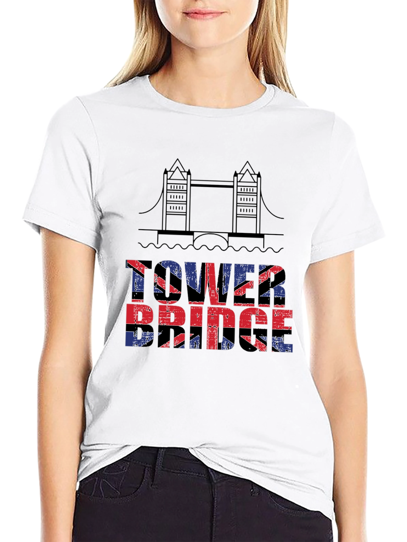 Tower Bridge UK Flag T-Shirt