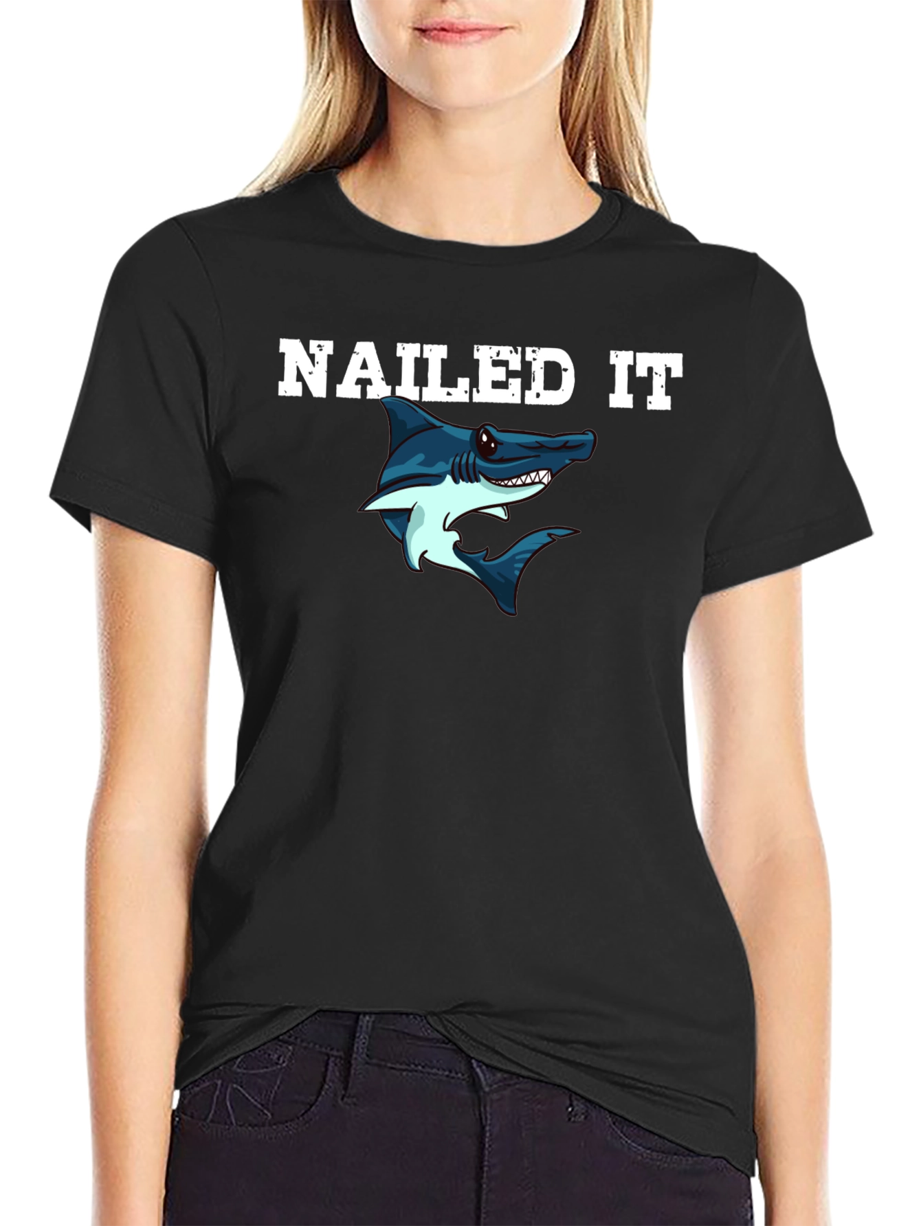 Nailed It Shark Graphic Tee