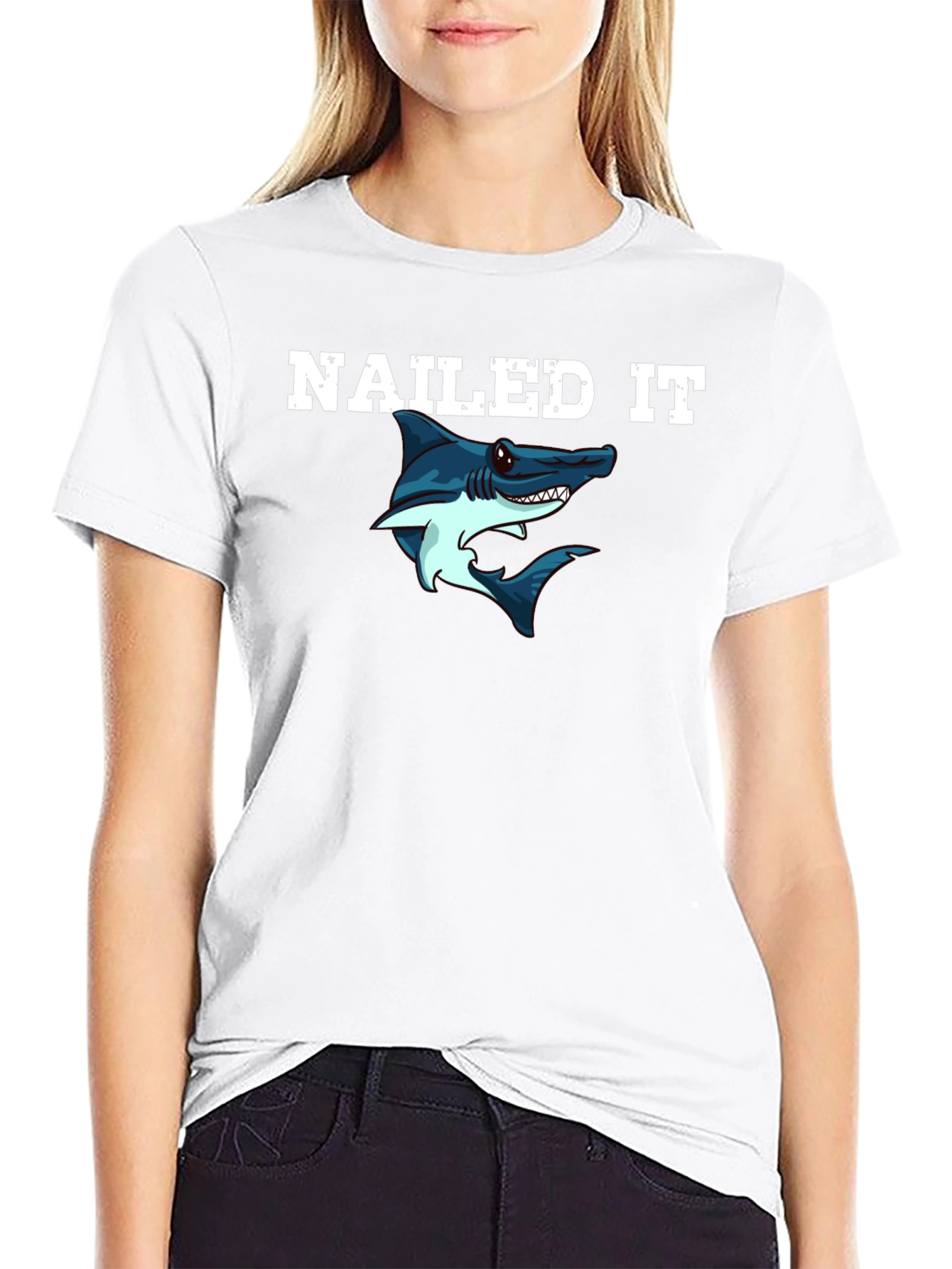 Nailed It Shark Graphic Tee