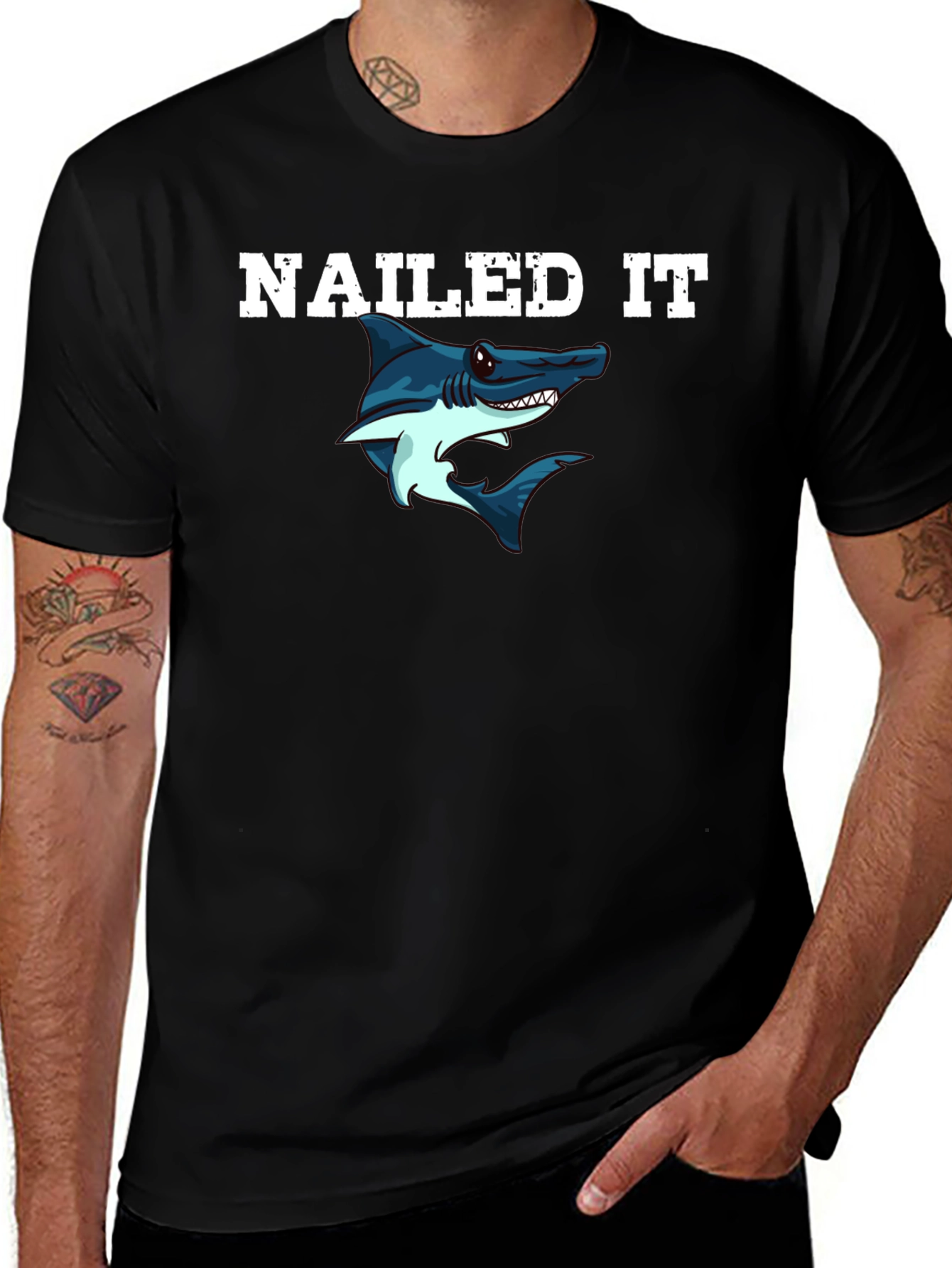 Nailed It Shark Graphic Tee