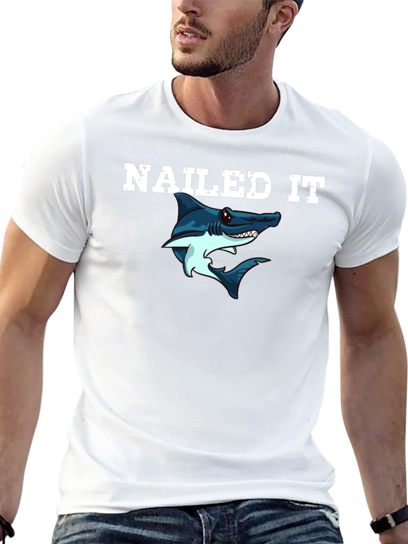 Nailed It Shark Graphic Tee