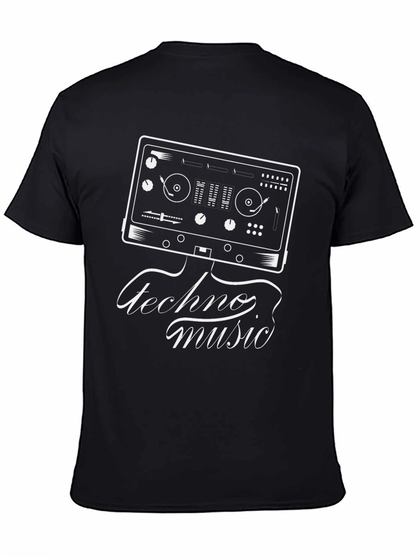 Techno Music DJ Turntable Graphic T-Shirt