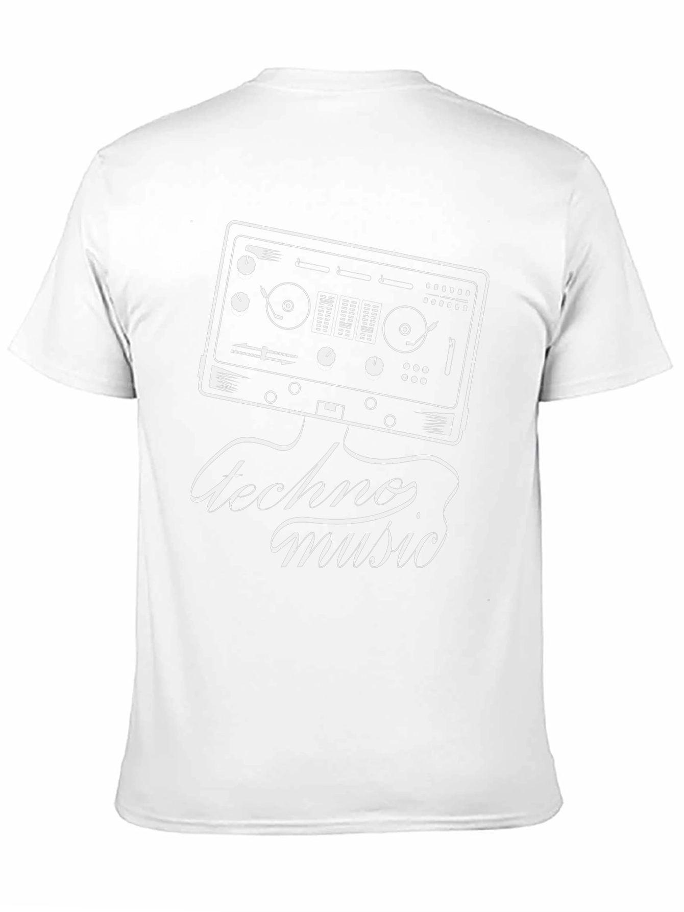 Techno Music DJ Turntable Graphic T-Shirt