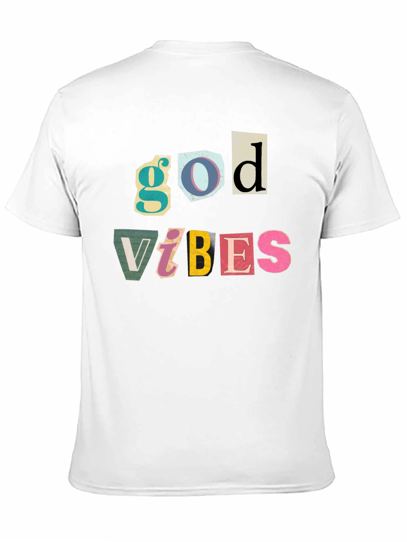 God Vibes T-Shirt - Black Cotton Graphic Tee