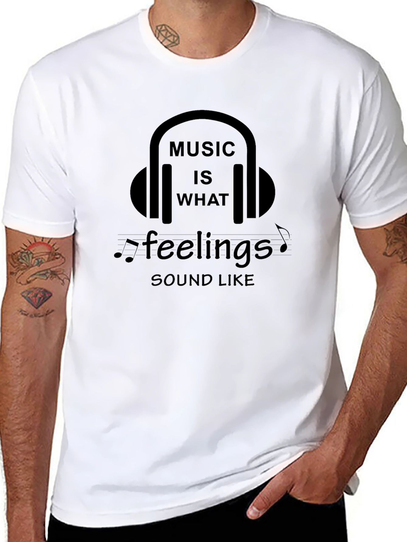 Music Is What Feelings Sound Like T-Shirt