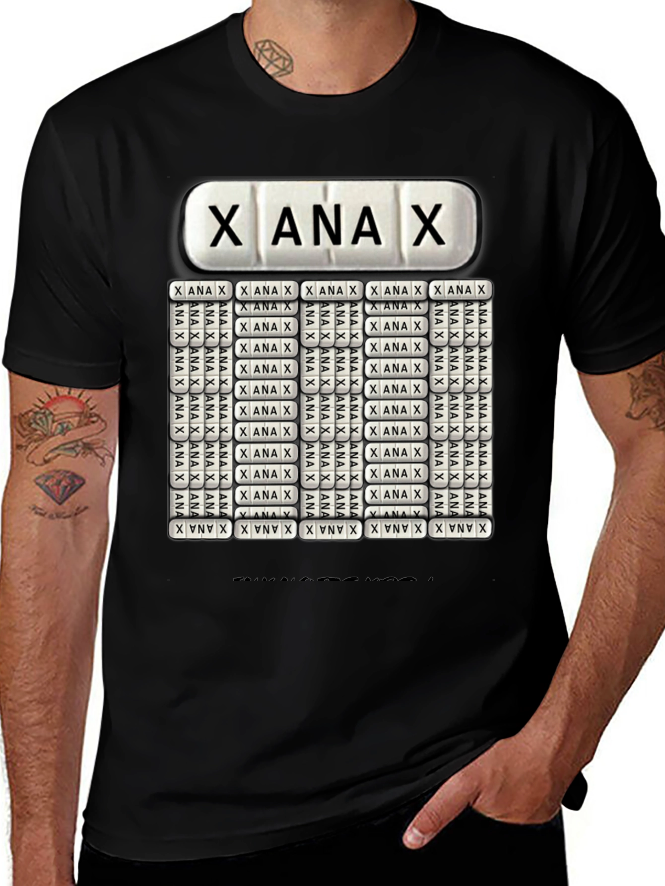 Xanax Pill T-Shirt - Novelty Graphic Tee