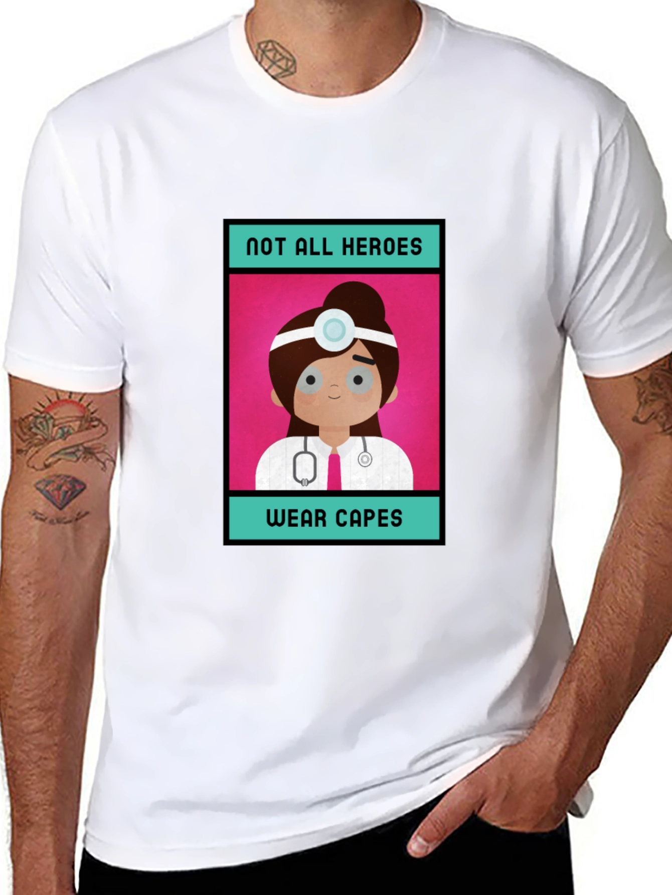 Not All Heroes Wear Capes Doctor T-Shirt