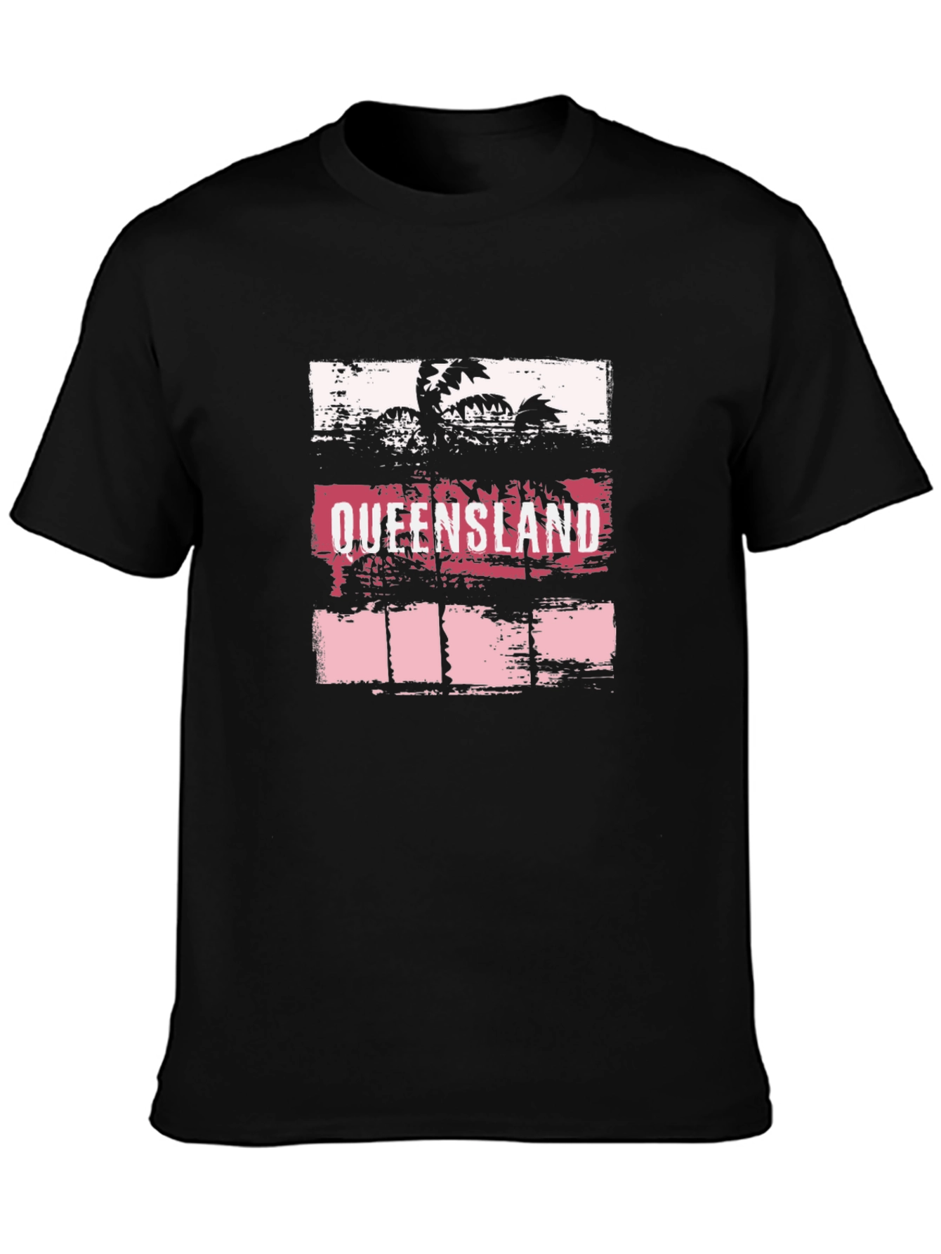 Queensland Palm T-Shirt - Beach Style Cotton Tee