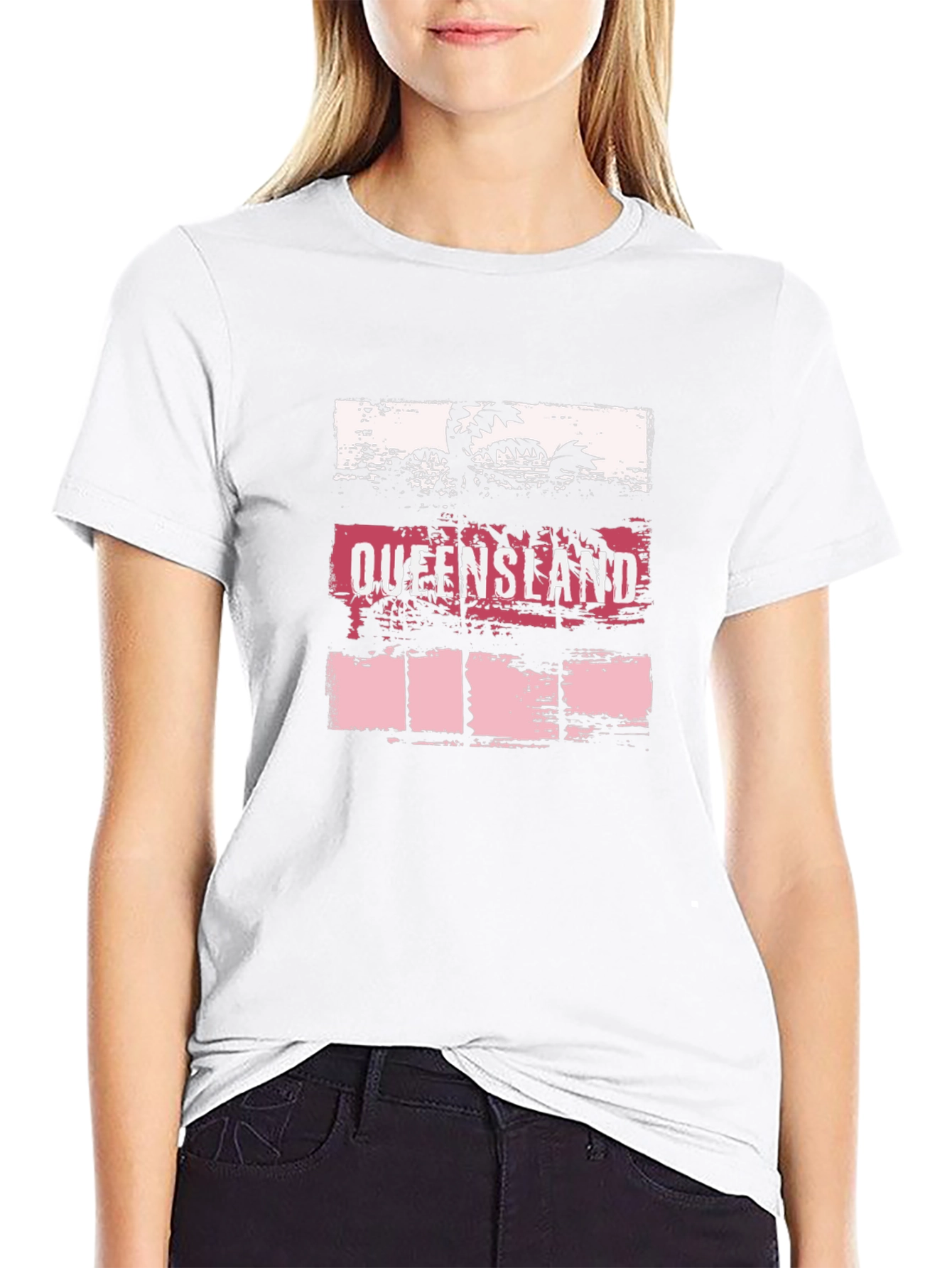 Queensland Palm T-Shirt - Beach Style Cotton Tee