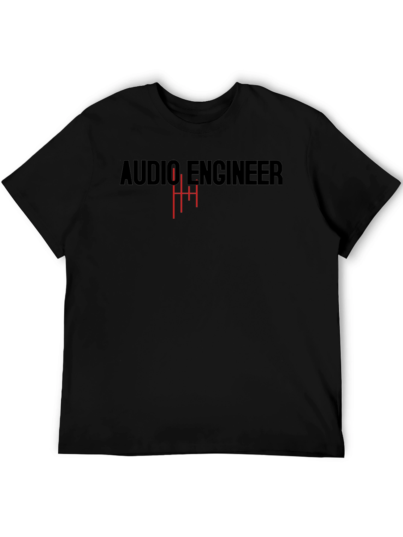 Audio Engineer T-Shirt - Black Tee