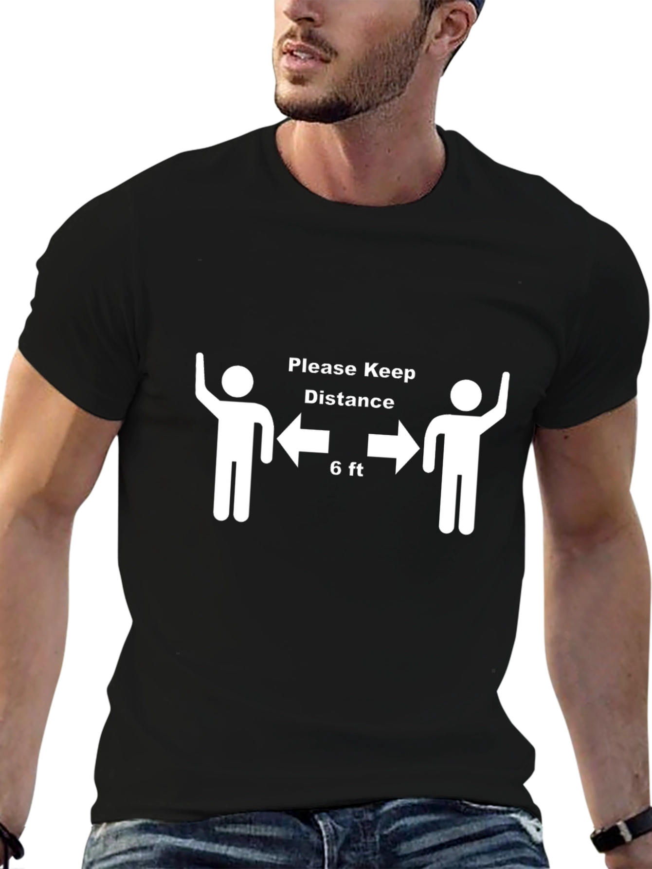 Social Distance Graphic T-Shirt