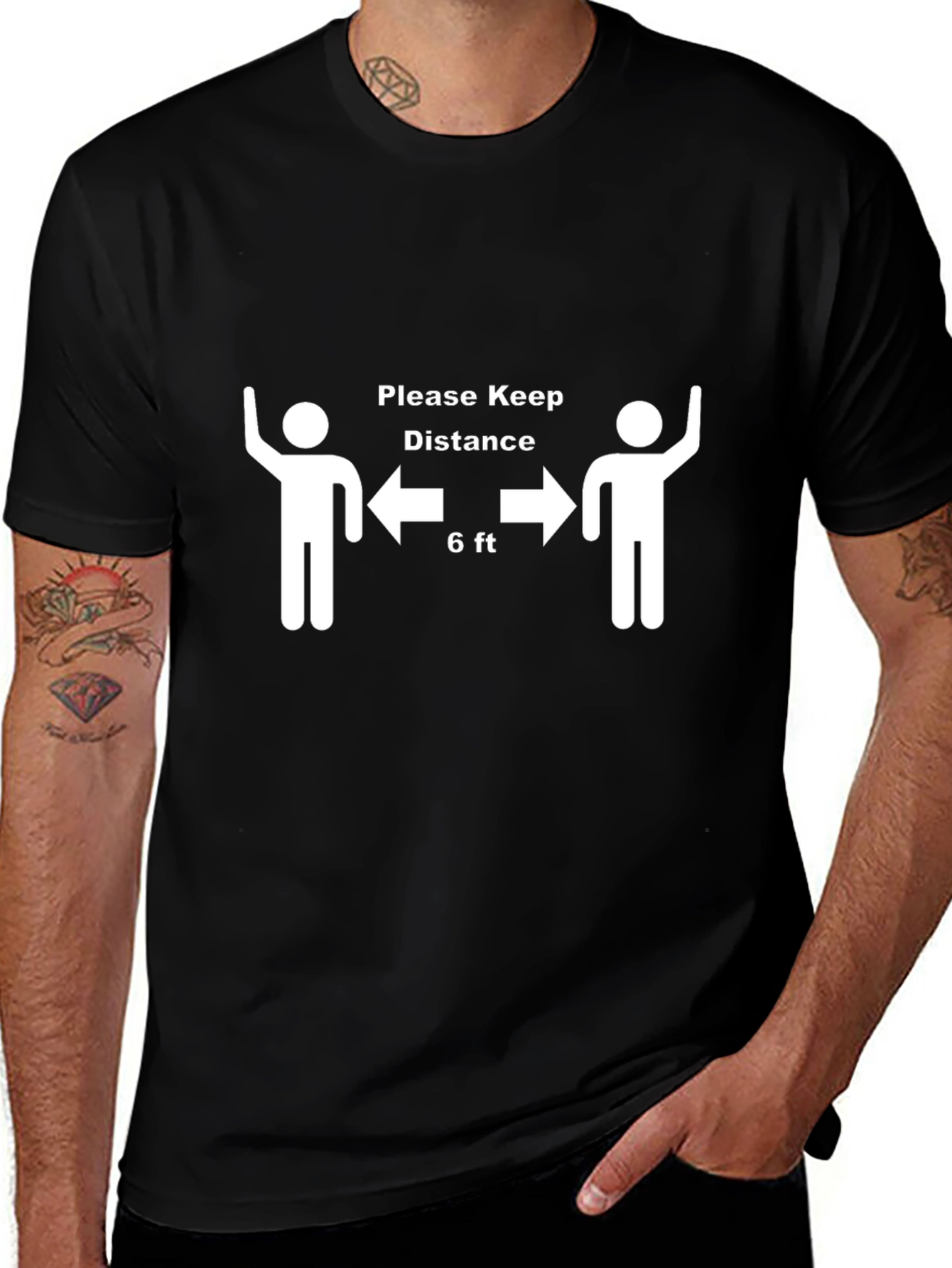 Social Distance Graphic T-Shirt