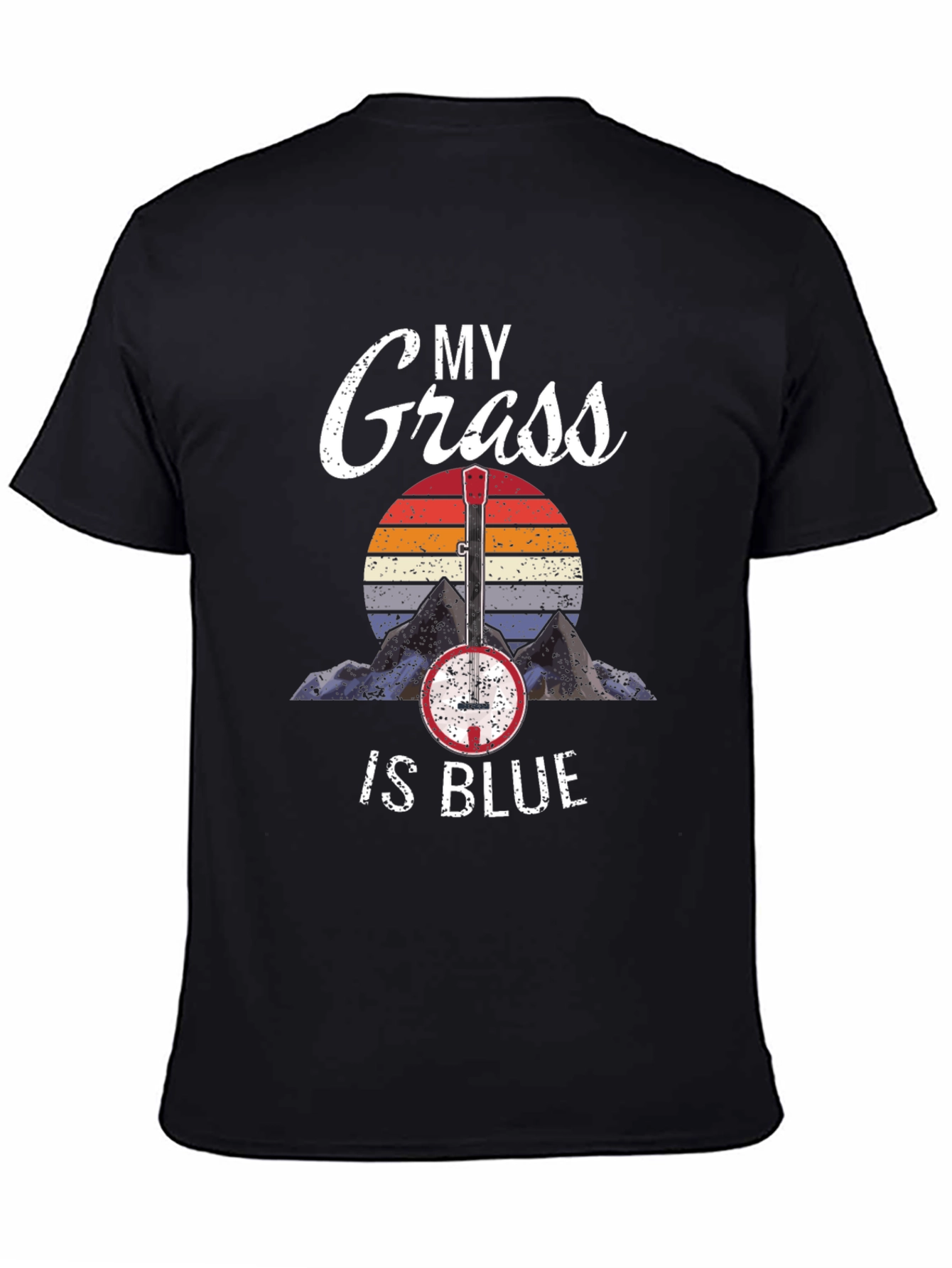 My Grass Is Blue T-Shirt Banjo Music Tee