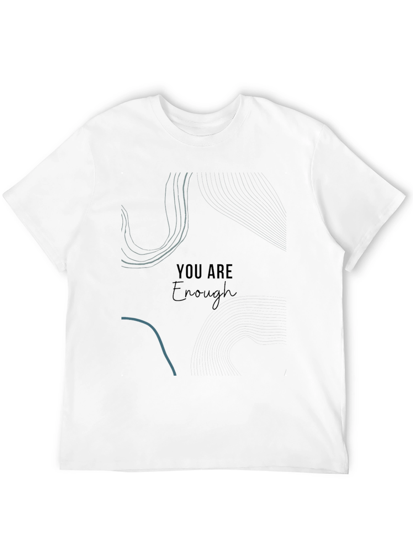 You Are Enough Graphic Tee - Black Unisex T-Shirt