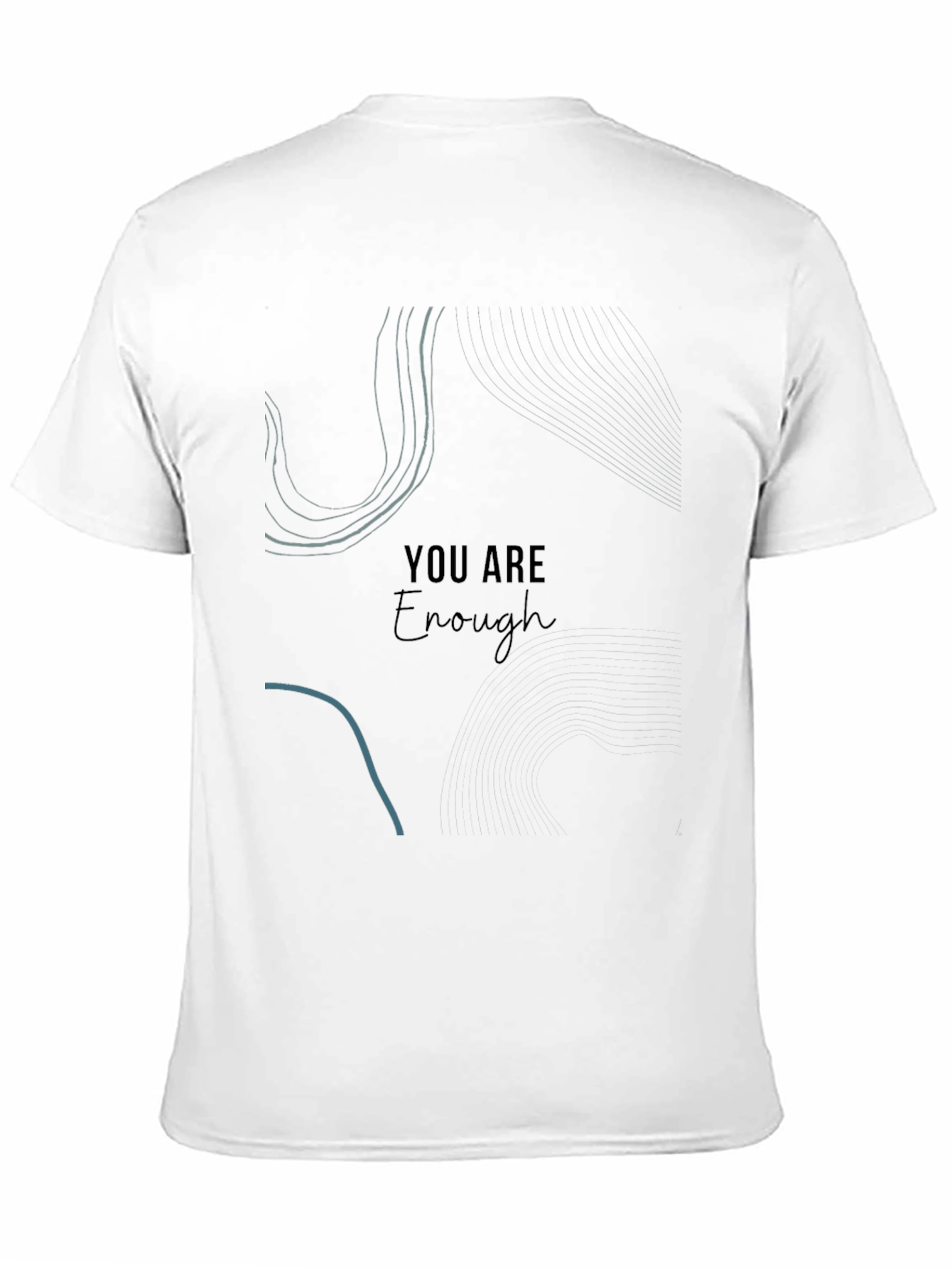You Are Enough Graphic Tee - Black Unisex T-Shirt