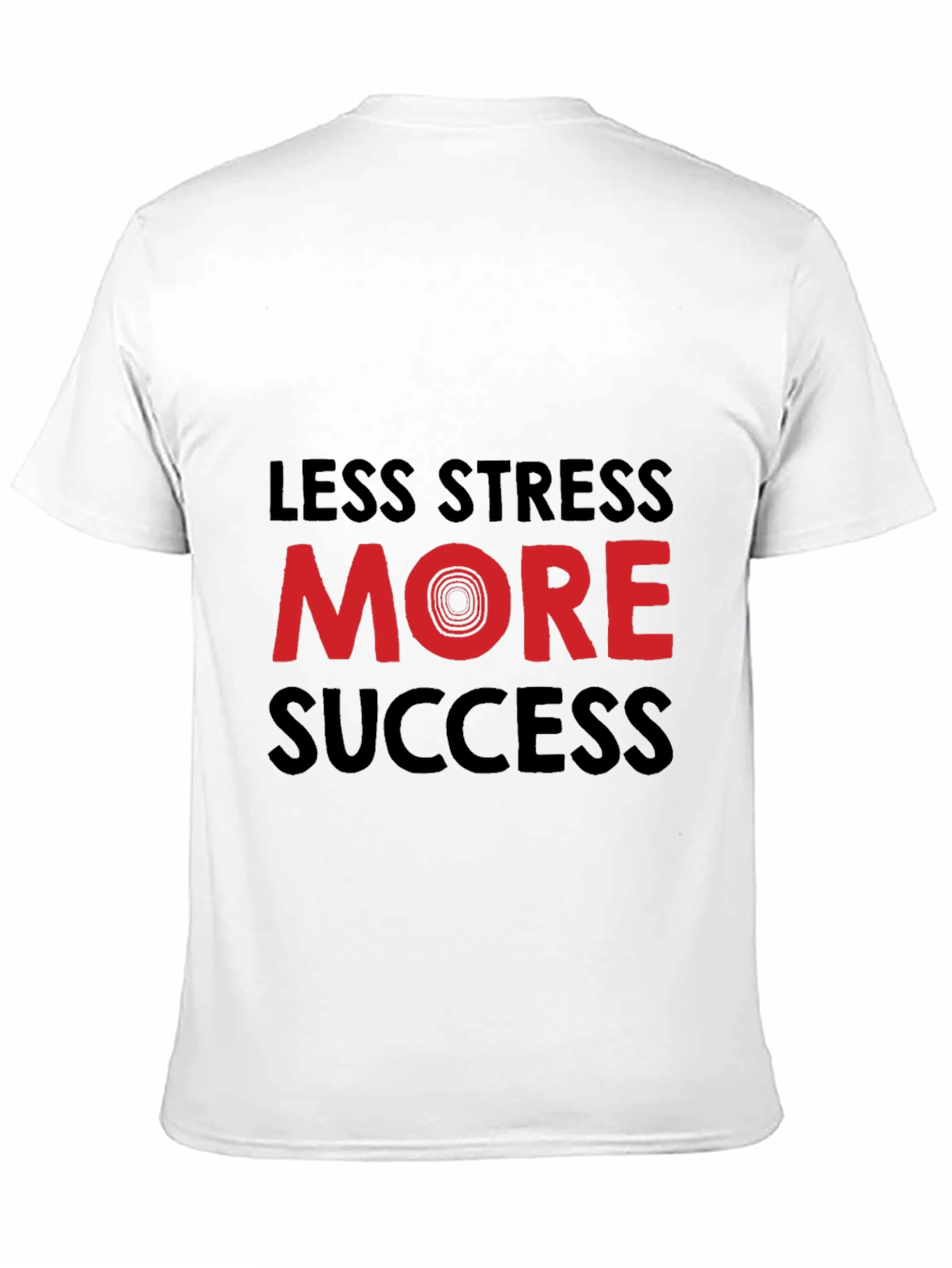 Less Stress More Success Graphic Tee - Black