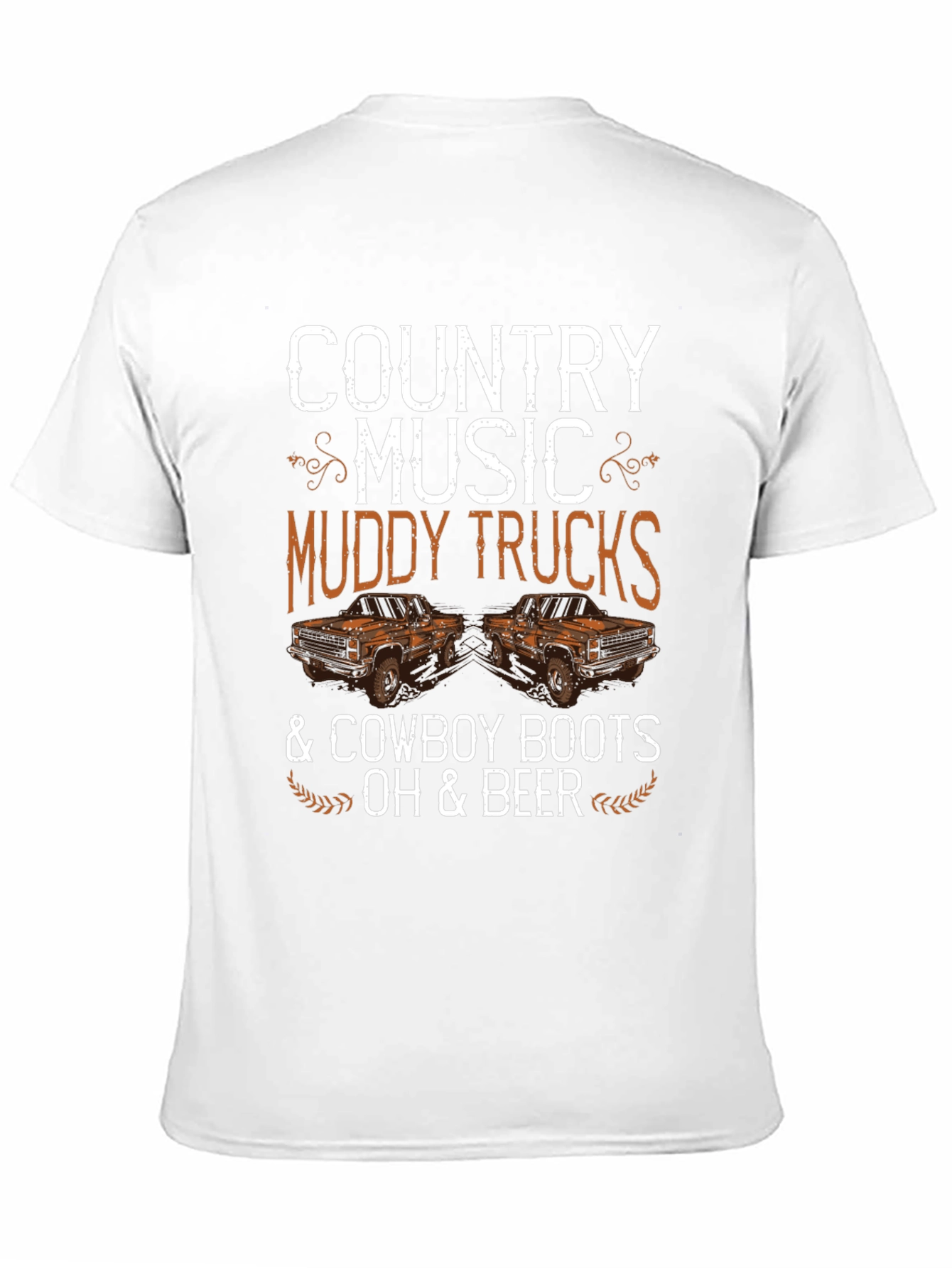 Country Music Muddy Trucks & Cowboy Boots T-Shirt
