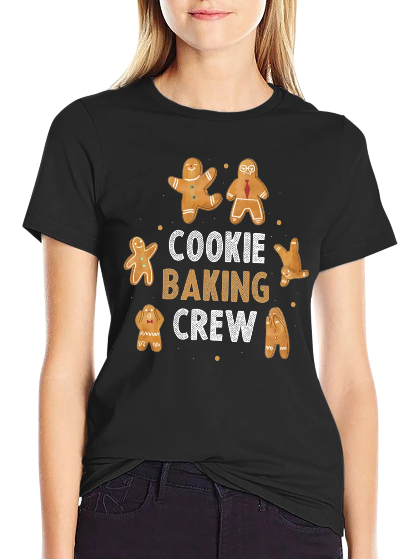 Cookie Baking Crew Black T-Shirt