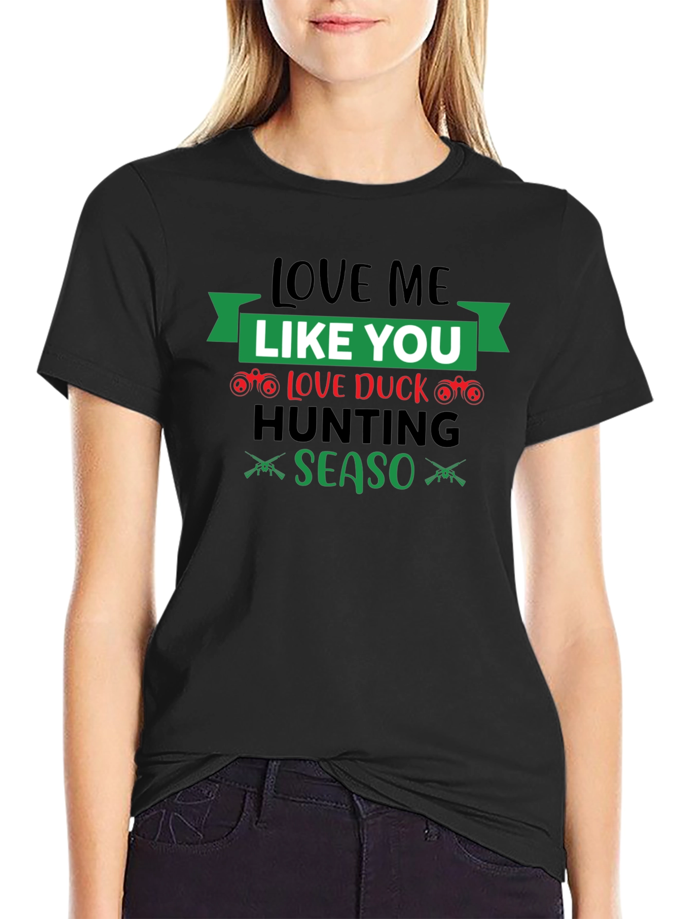 Love Duck Hunting Season Graphic T-Shirt