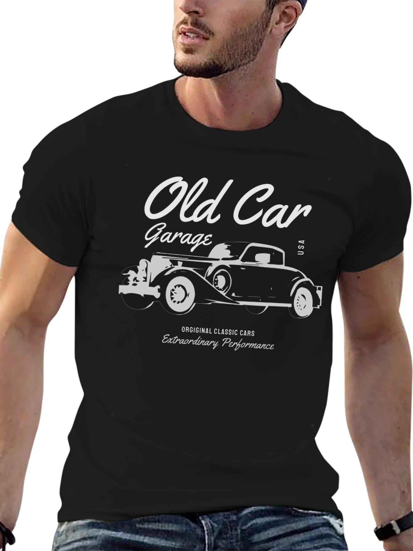 Old Car Garage T-Shirt - Classic Cars USA
