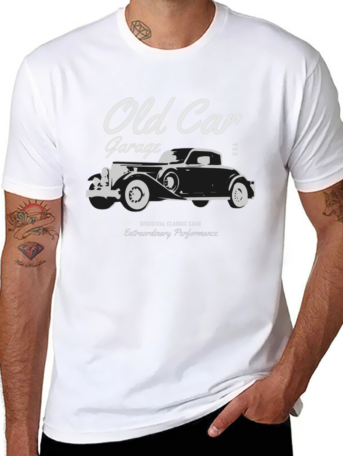 Old Car Garage T-Shirt - Classic Cars USA