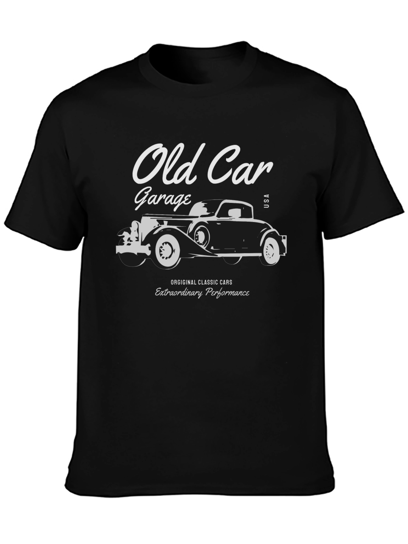 Old Car Garage T-Shirt - Classic Cars USA