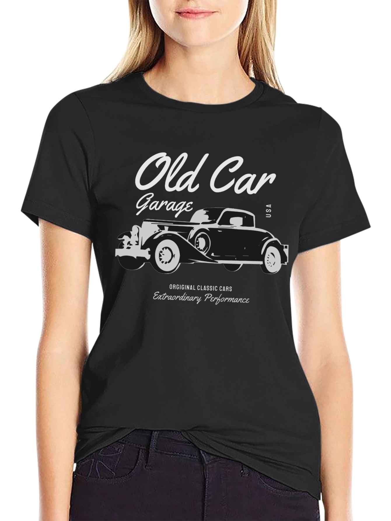 Old Car Garage T-Shirt - Classic Cars USA