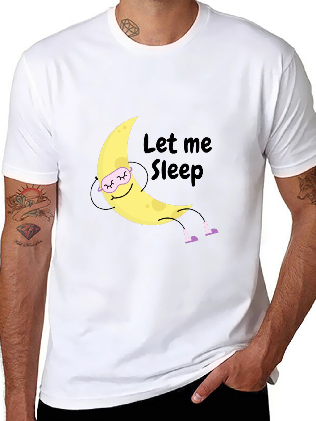 Let Me Sleep Moon Graphic T-Shirt