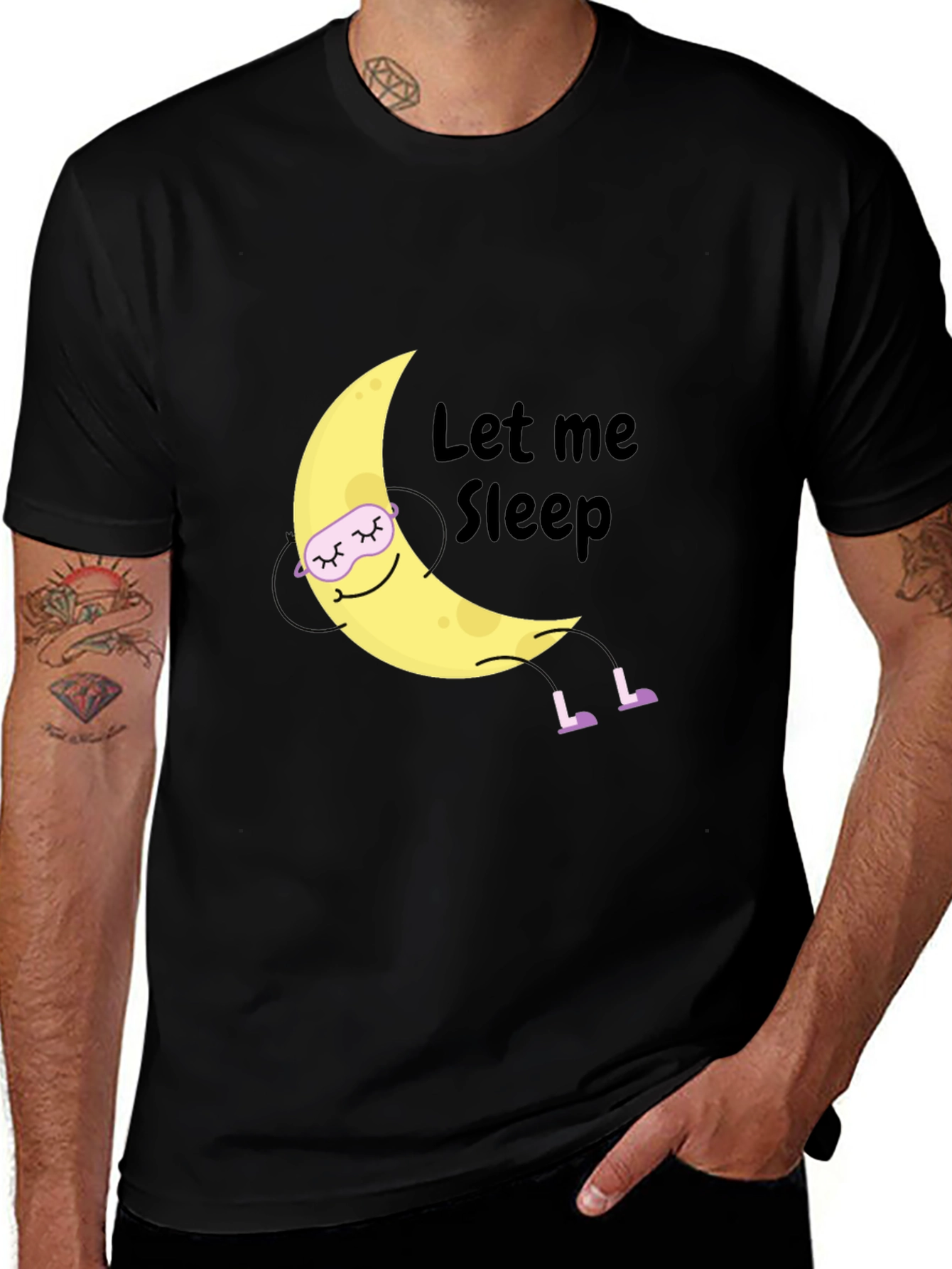 Let Me Sleep Moon Graphic T-Shirt