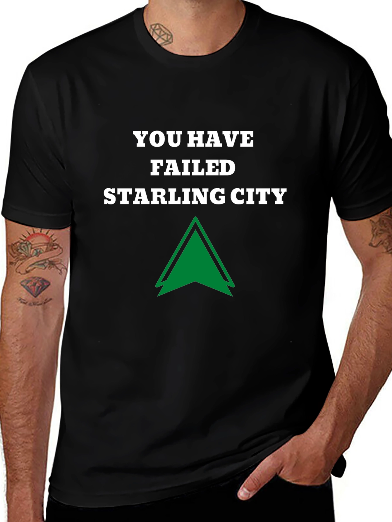 You Have Failed Starling City Black T-Shirt