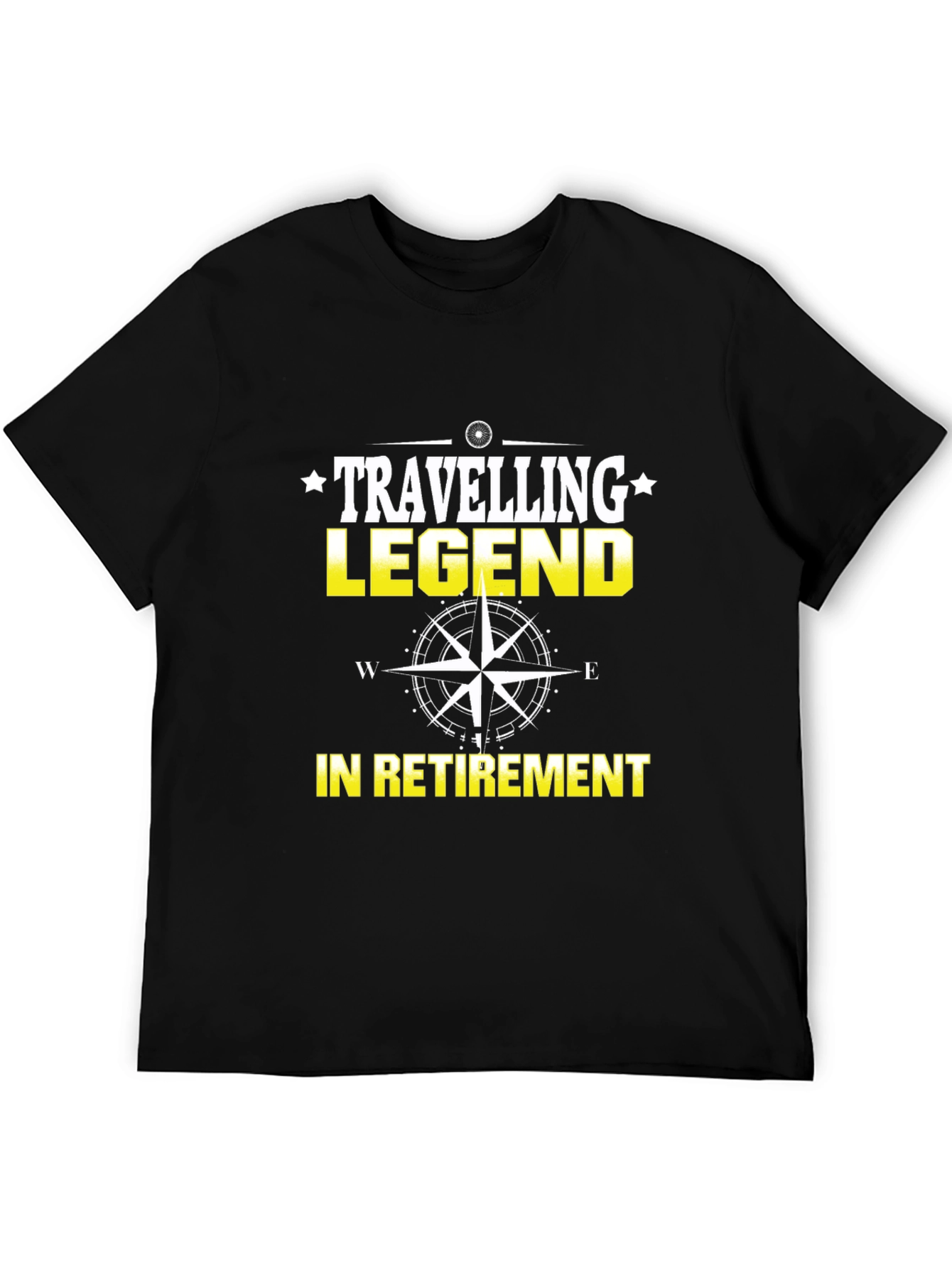 Travelling Legend in Retirement Black T-Shirt