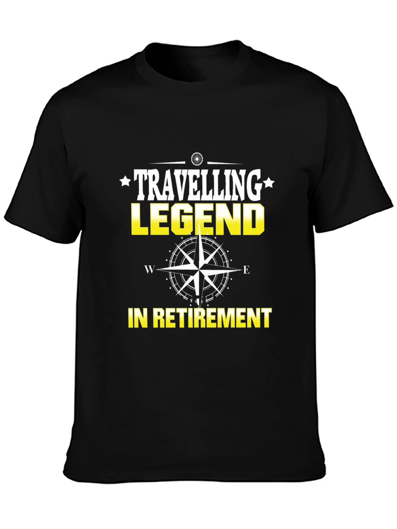 Travelling Legend in Retirement Black T-Shirt