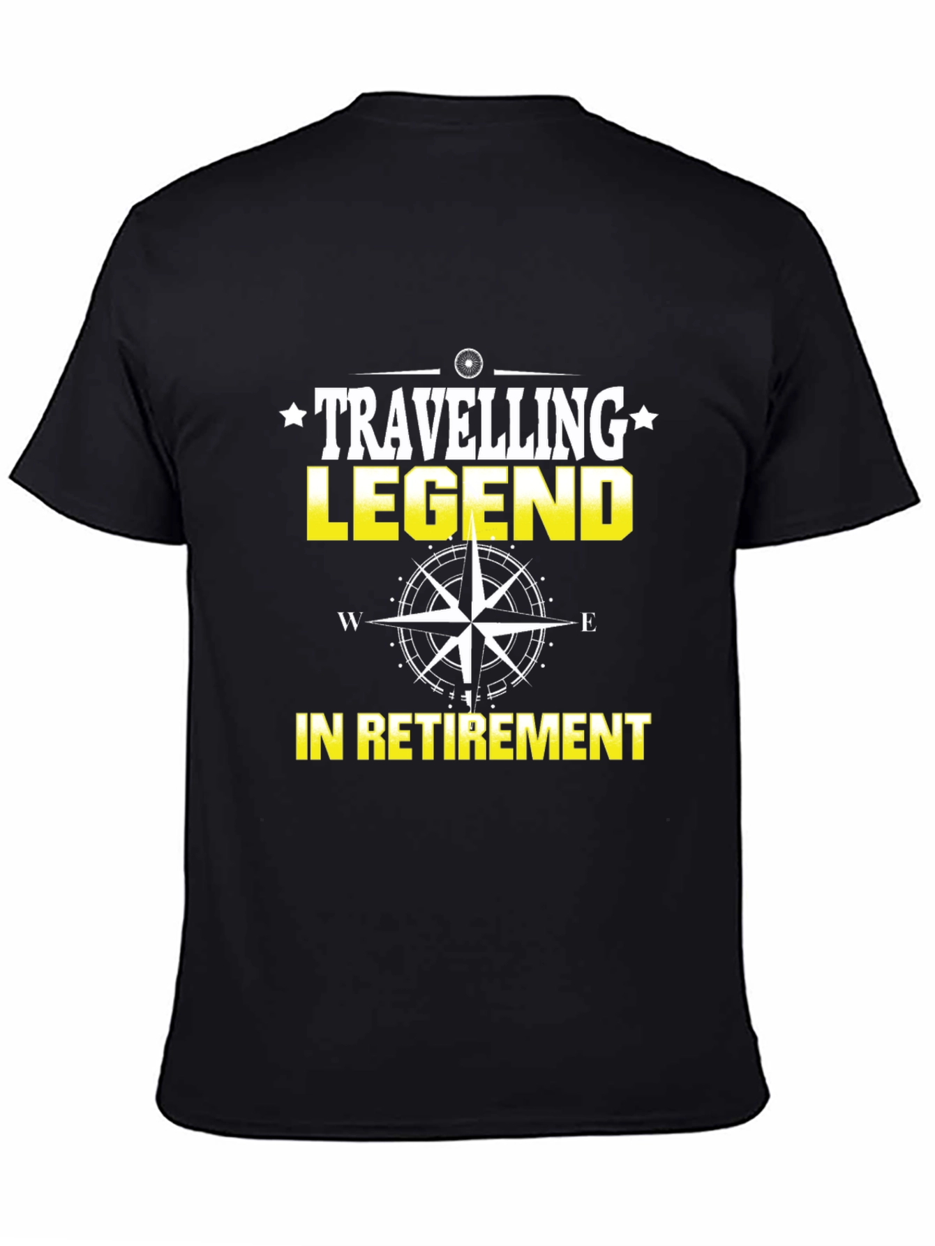 Travelling Legend in Retirement Black T-Shirt