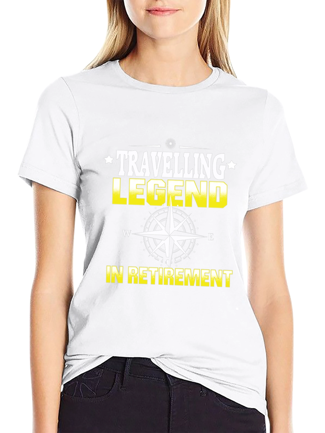 Travelling Legend in Retirement Black T-Shirt