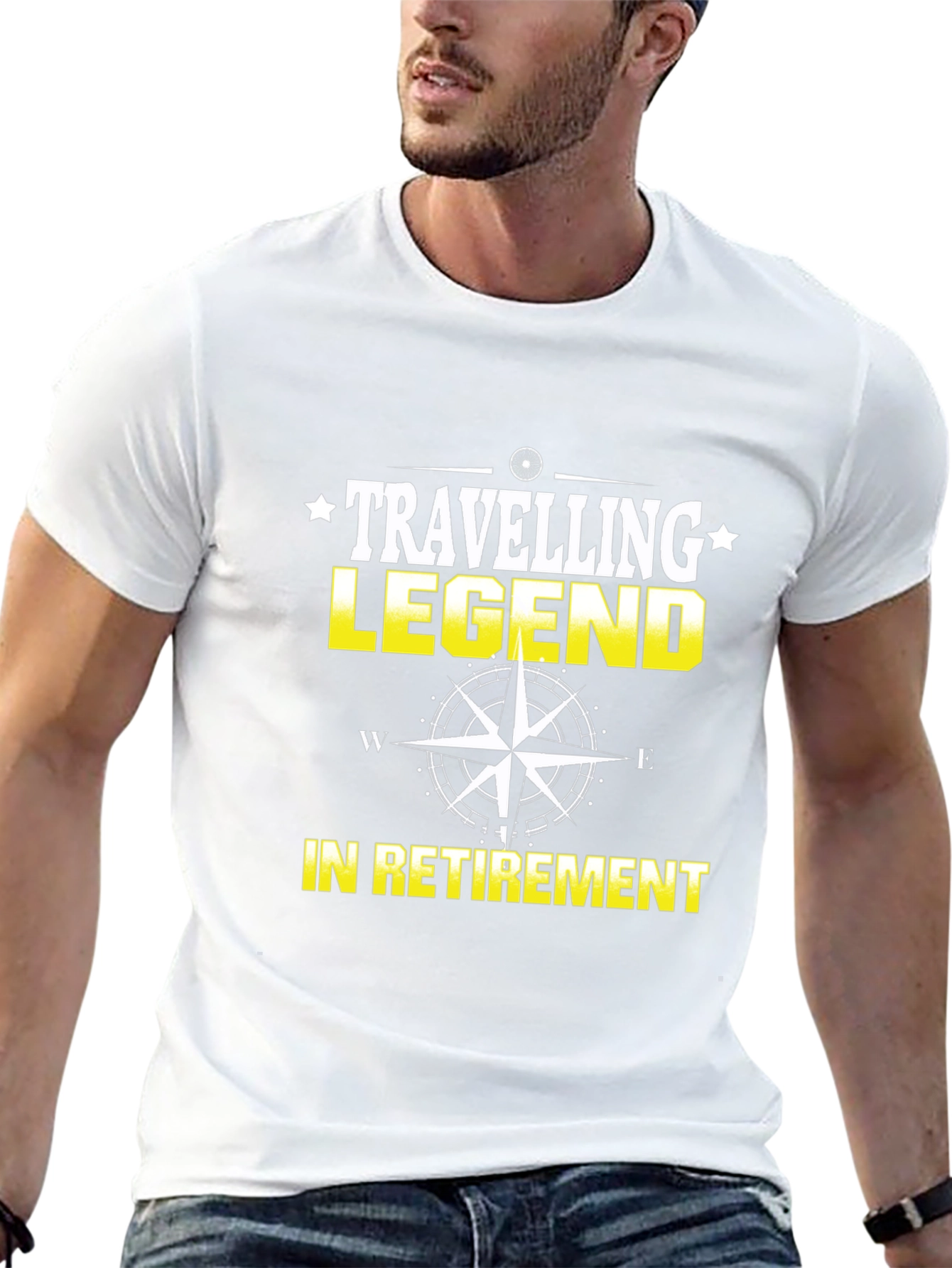 Travelling Legend in Retirement Black T-Shirt