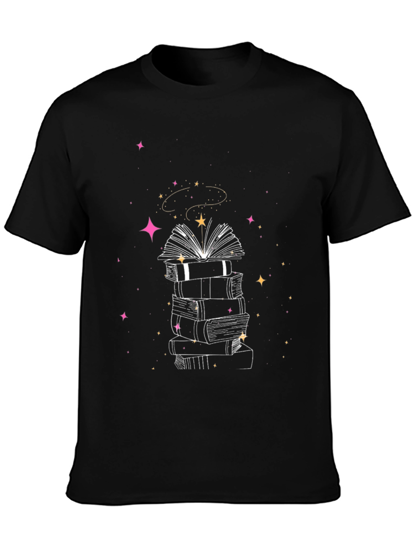 Book Stack T-Shirt - Literary Magic