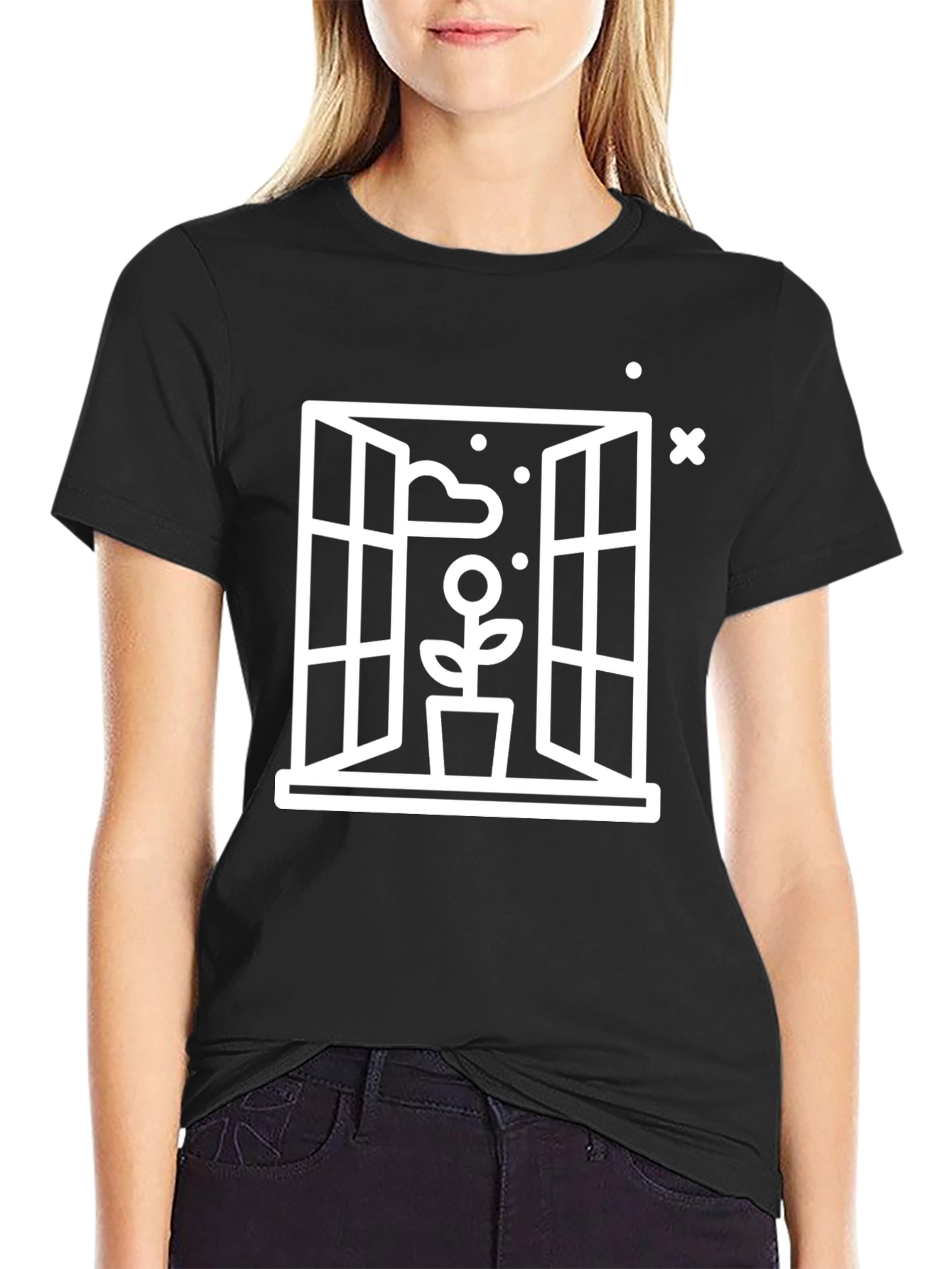 Window Flower Graphic Tee - Unisex
