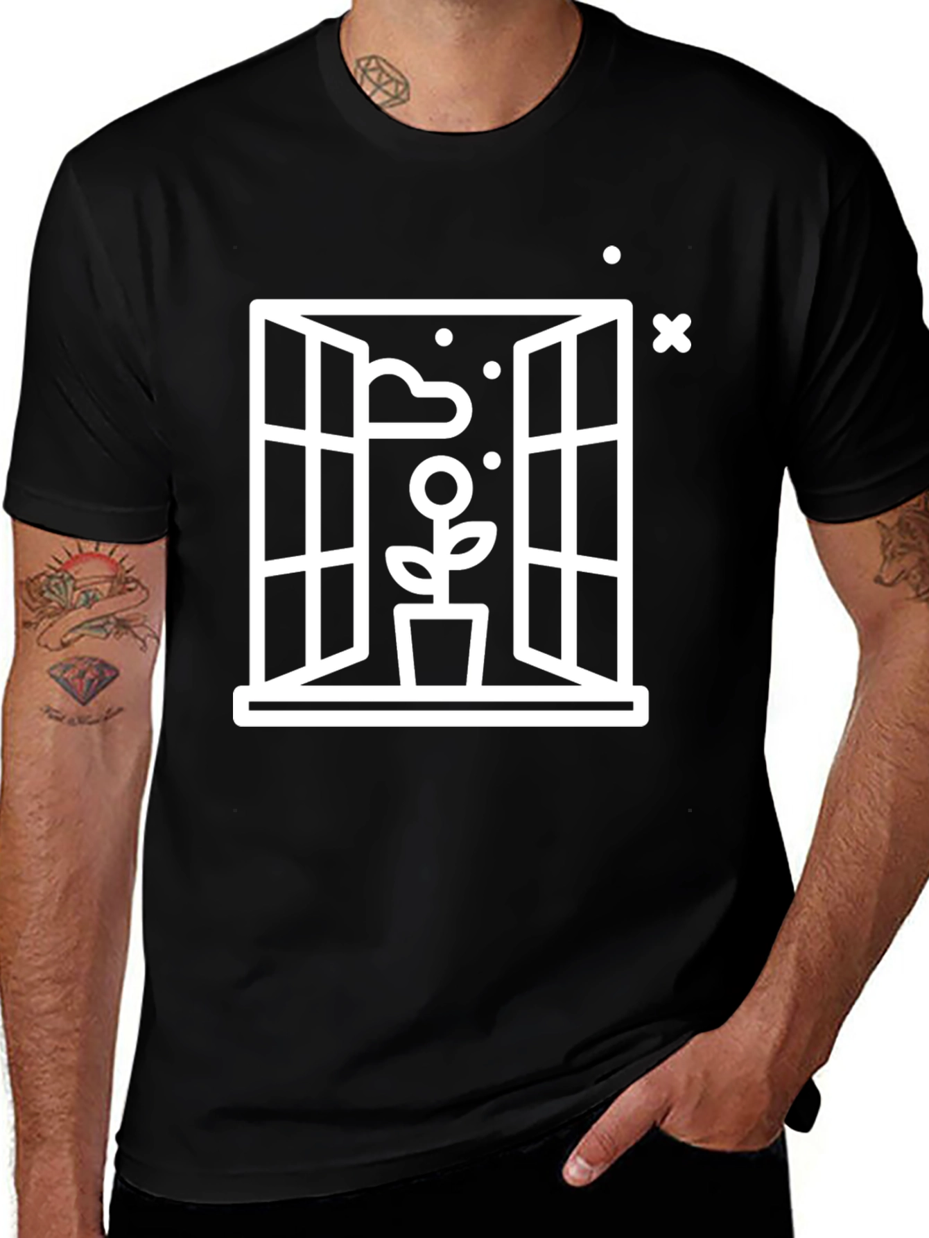 Window Flower Graphic Tee - Unisex