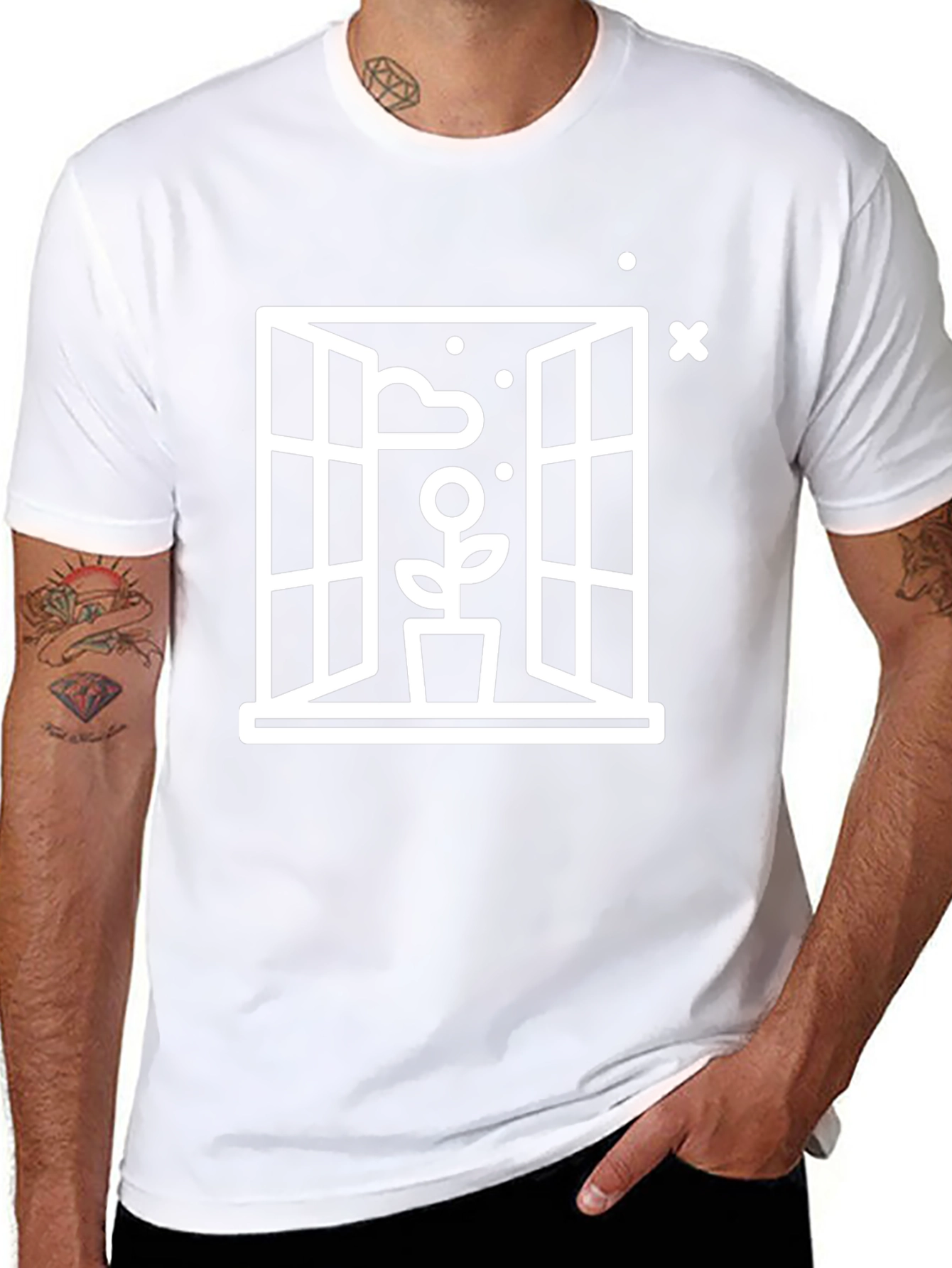 Window Flower Graphic Tee - Unisex
